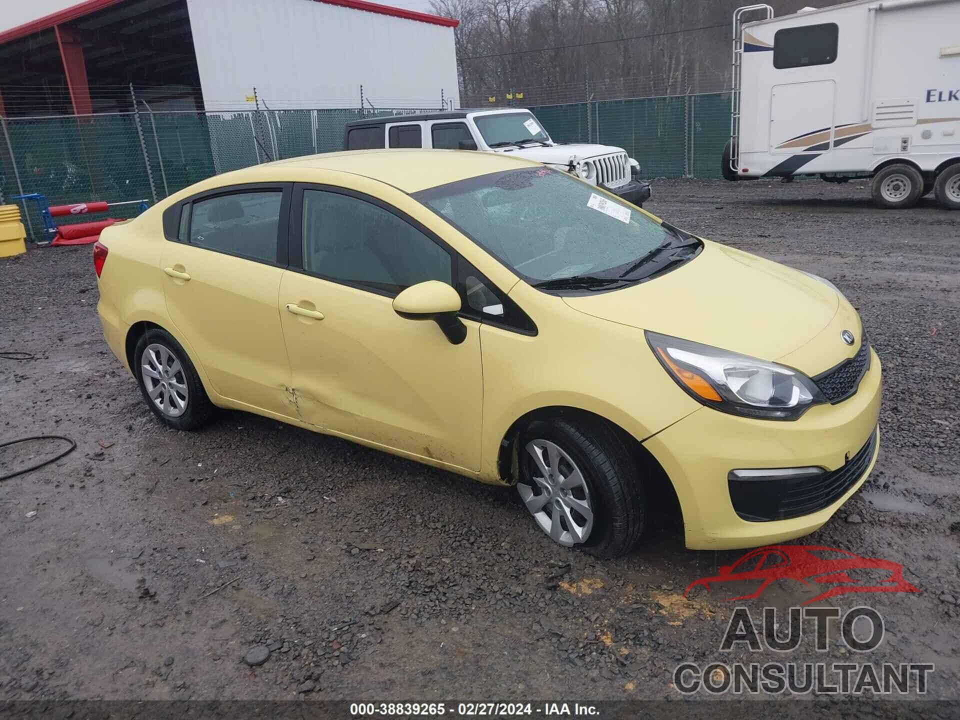 KIA RIO 2016 - KNADM4A34G6659497