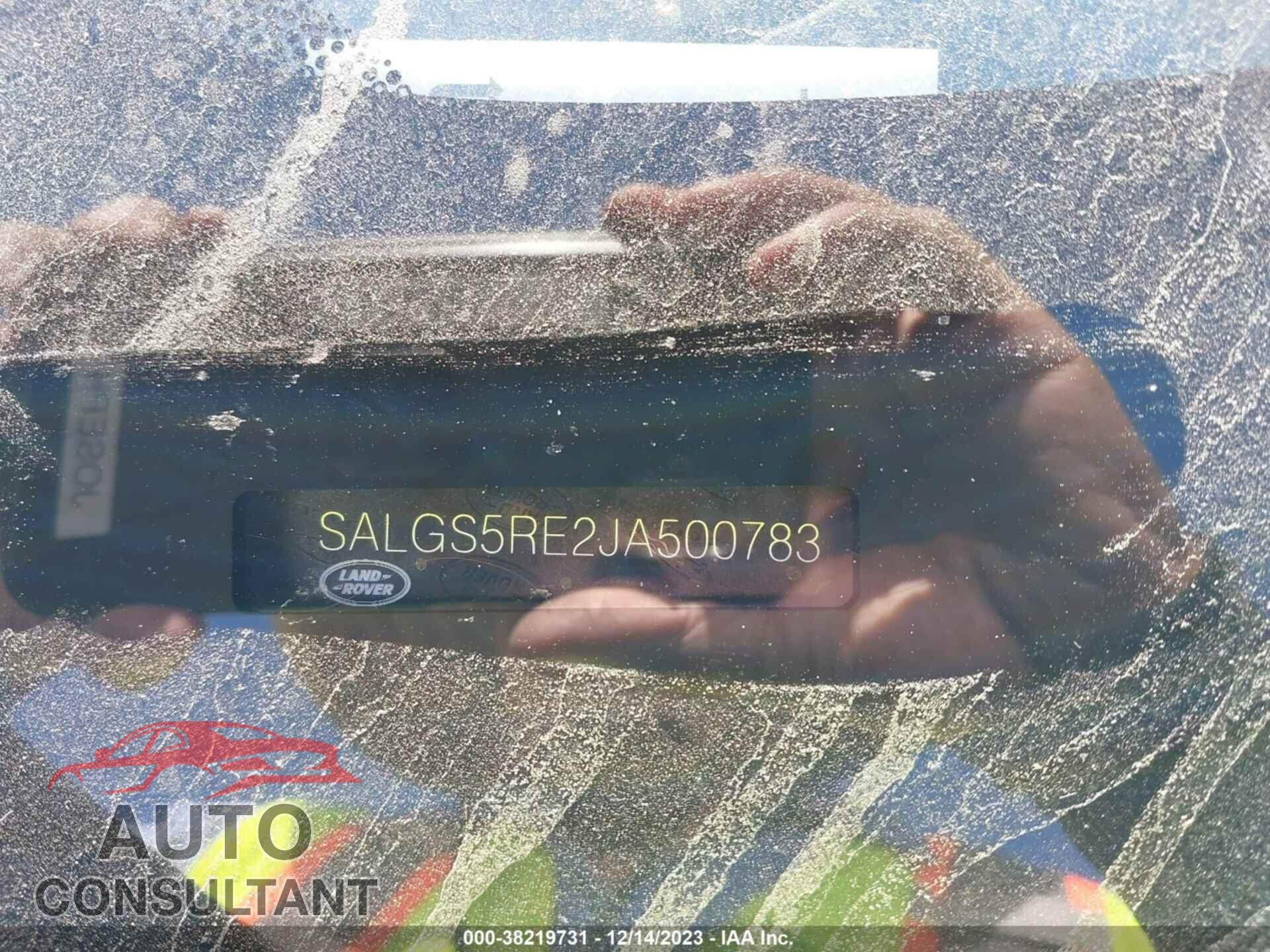 LAND ROVER RANGE ROVER 2018 - SALGS5RE2JA500783