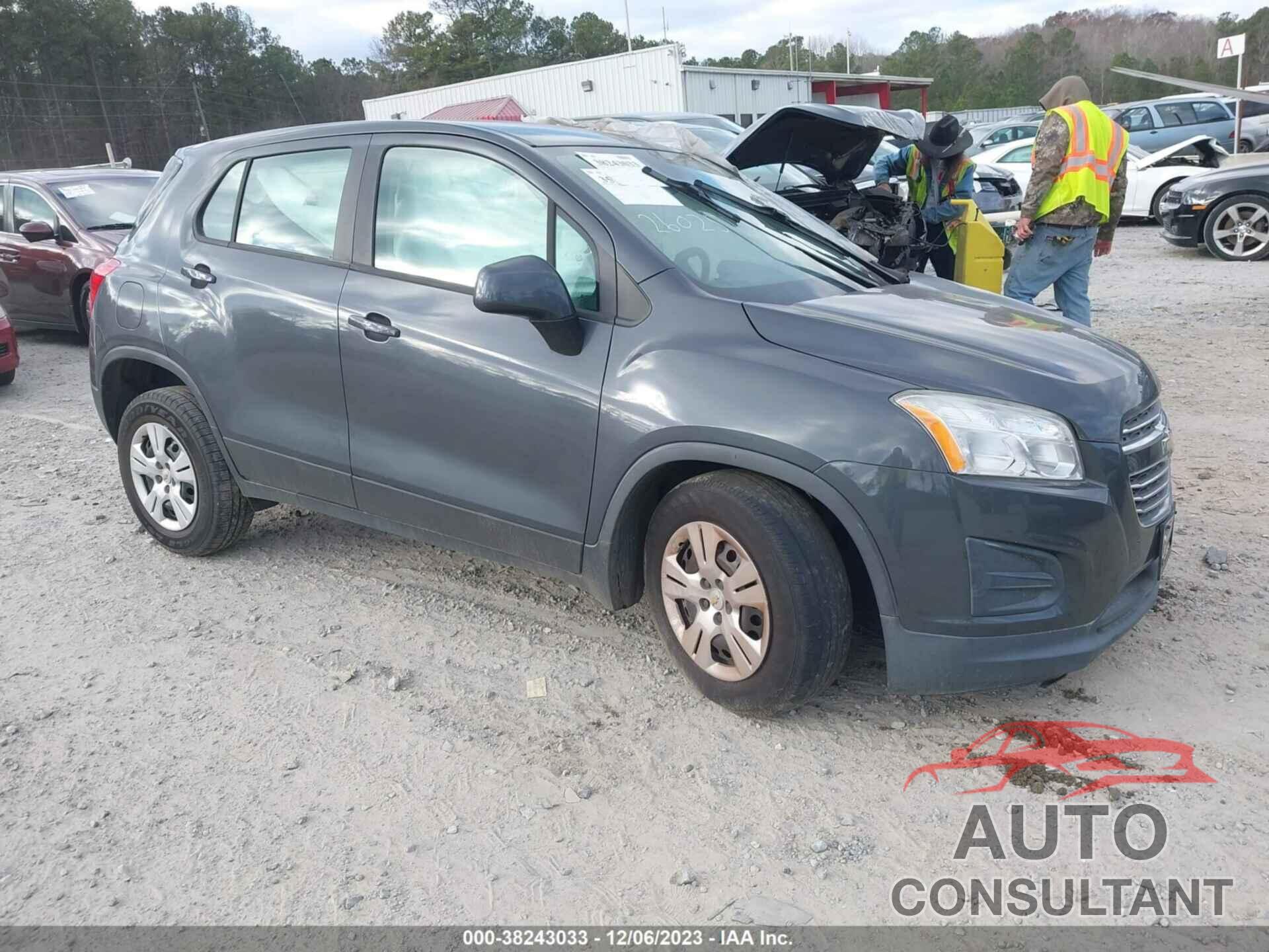 CHEVROLET TRAX 2016 - 3GNCJKSB6GL260251