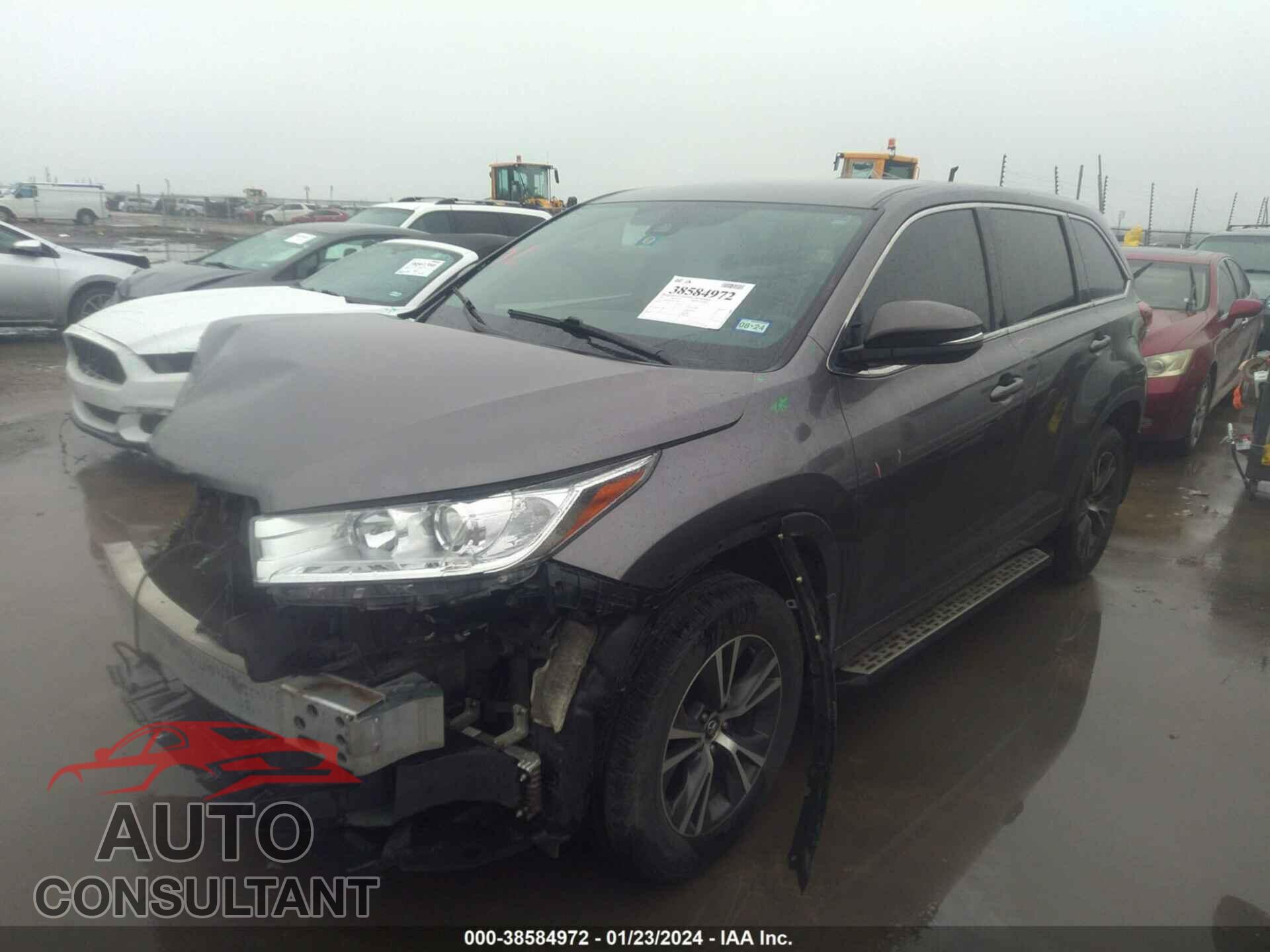 TOYOTA HIGHLANDER 2017 - 5TDZZRFH2HS227441