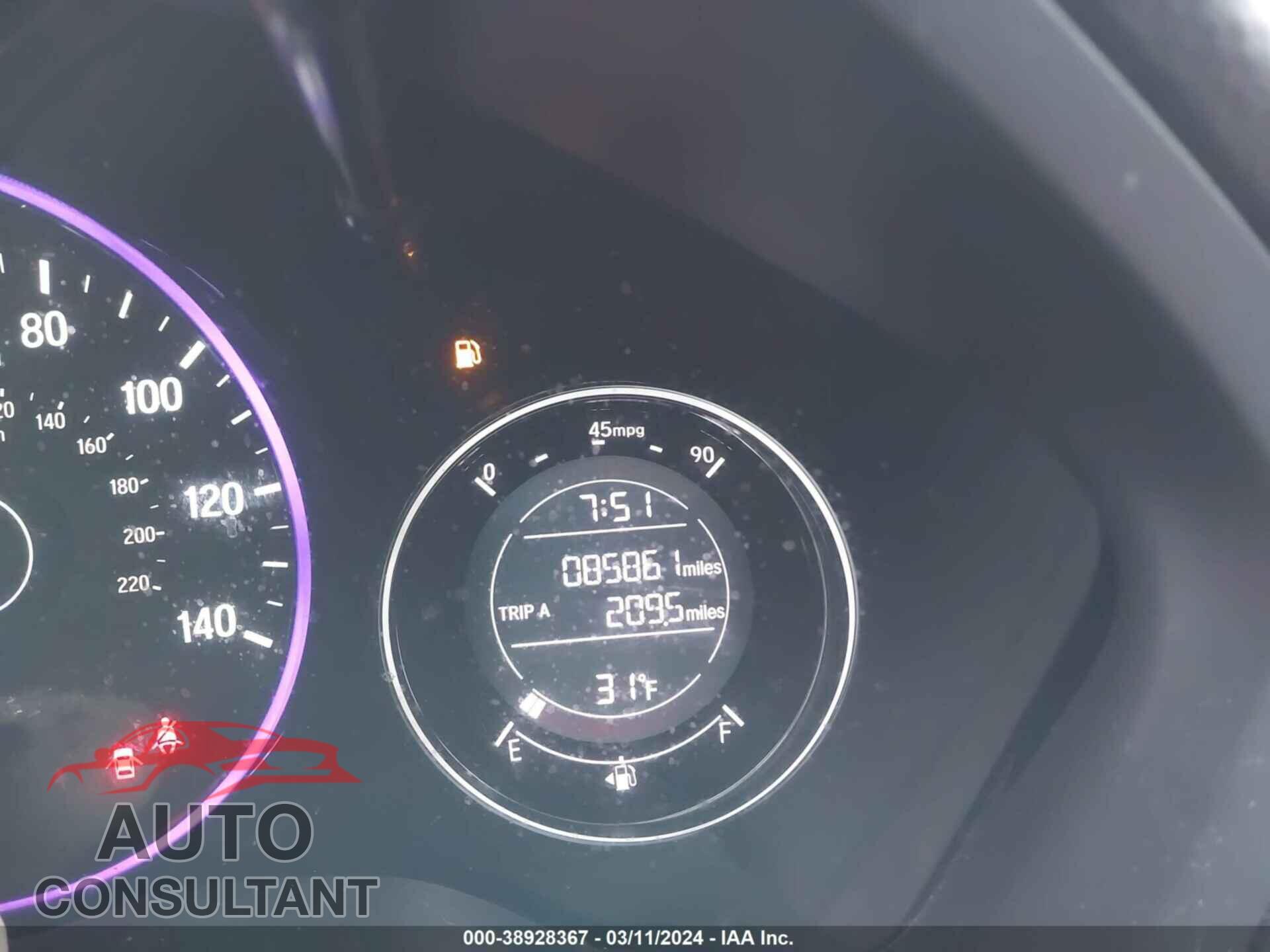 HONDA HR-V 2017 - 3CZRU6H34HG701087