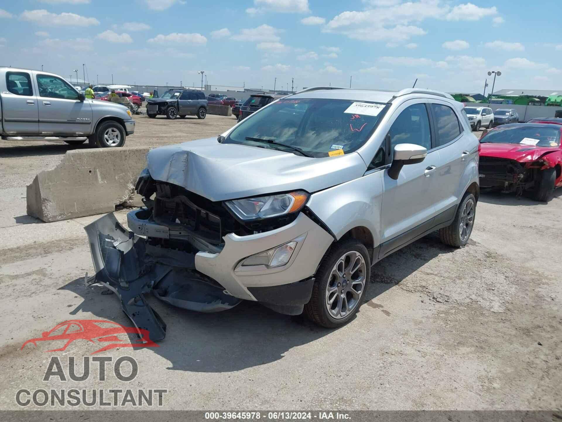 FORD ECOSPORT 2019 - MAJ6S3KL9KC279629