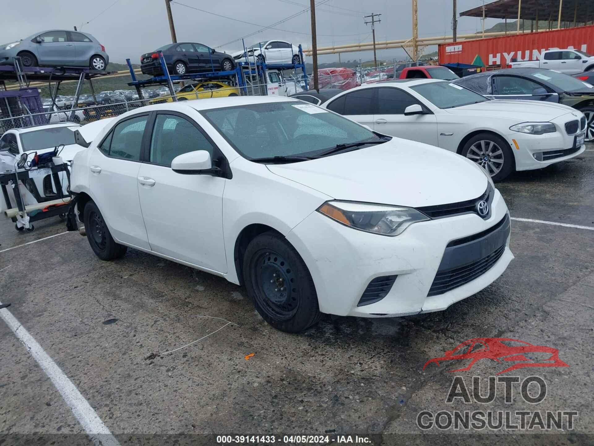 TOYOTA COROLLA 2016 - 5YFBURHE8GP563041