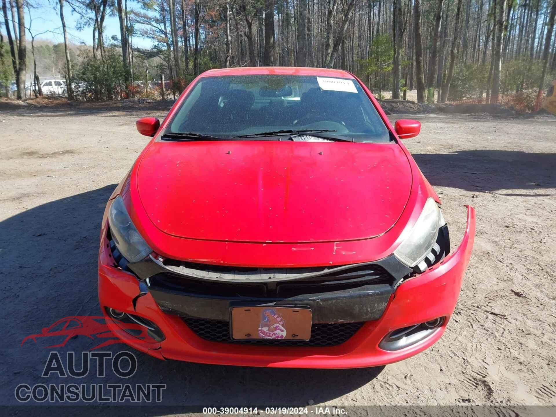 DODGE DART 2016 - 1C3CDFBB5GD680701