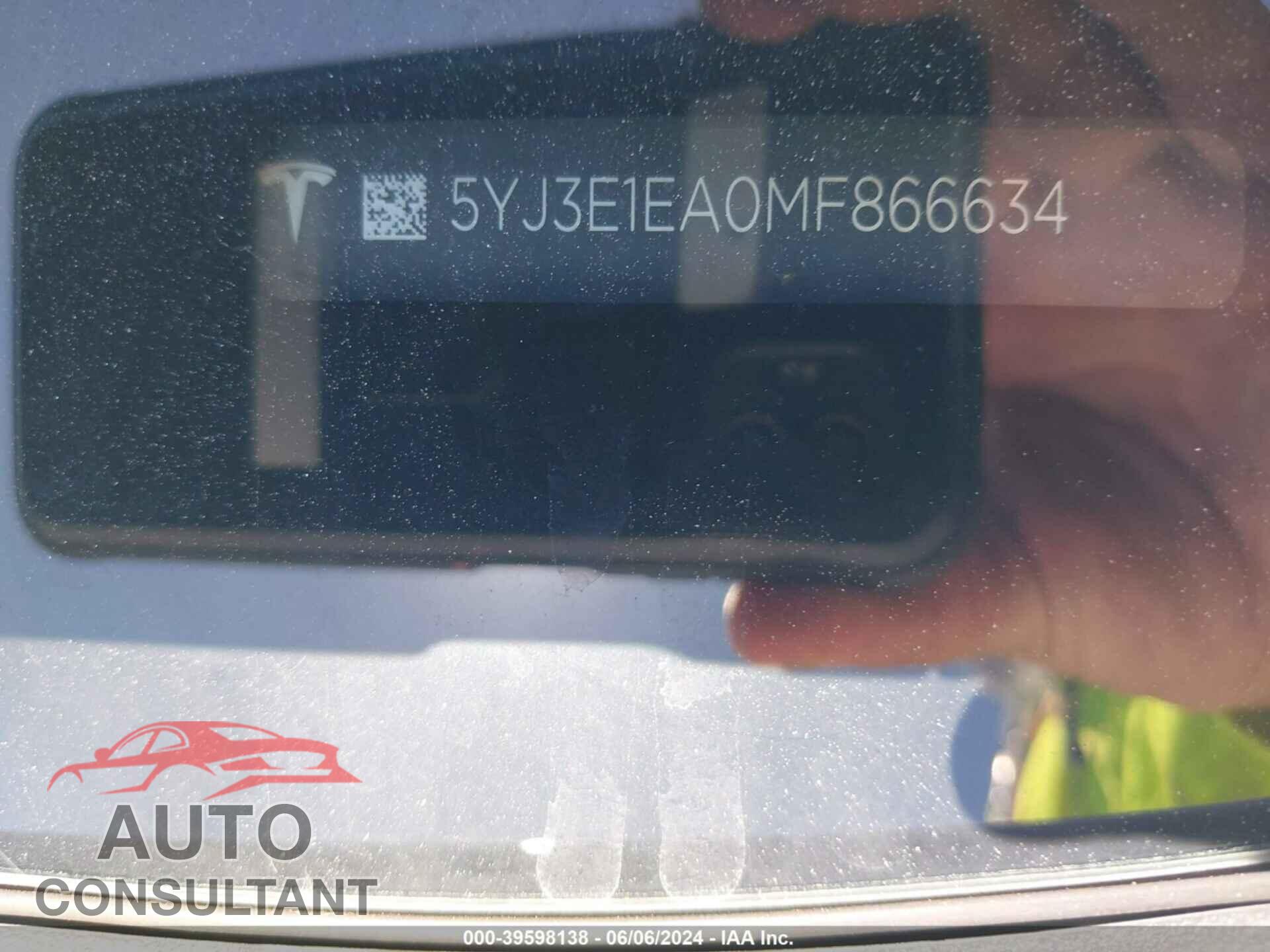 TESLA MODEL 3 2021 - 5YJ3E1EA0MF866634