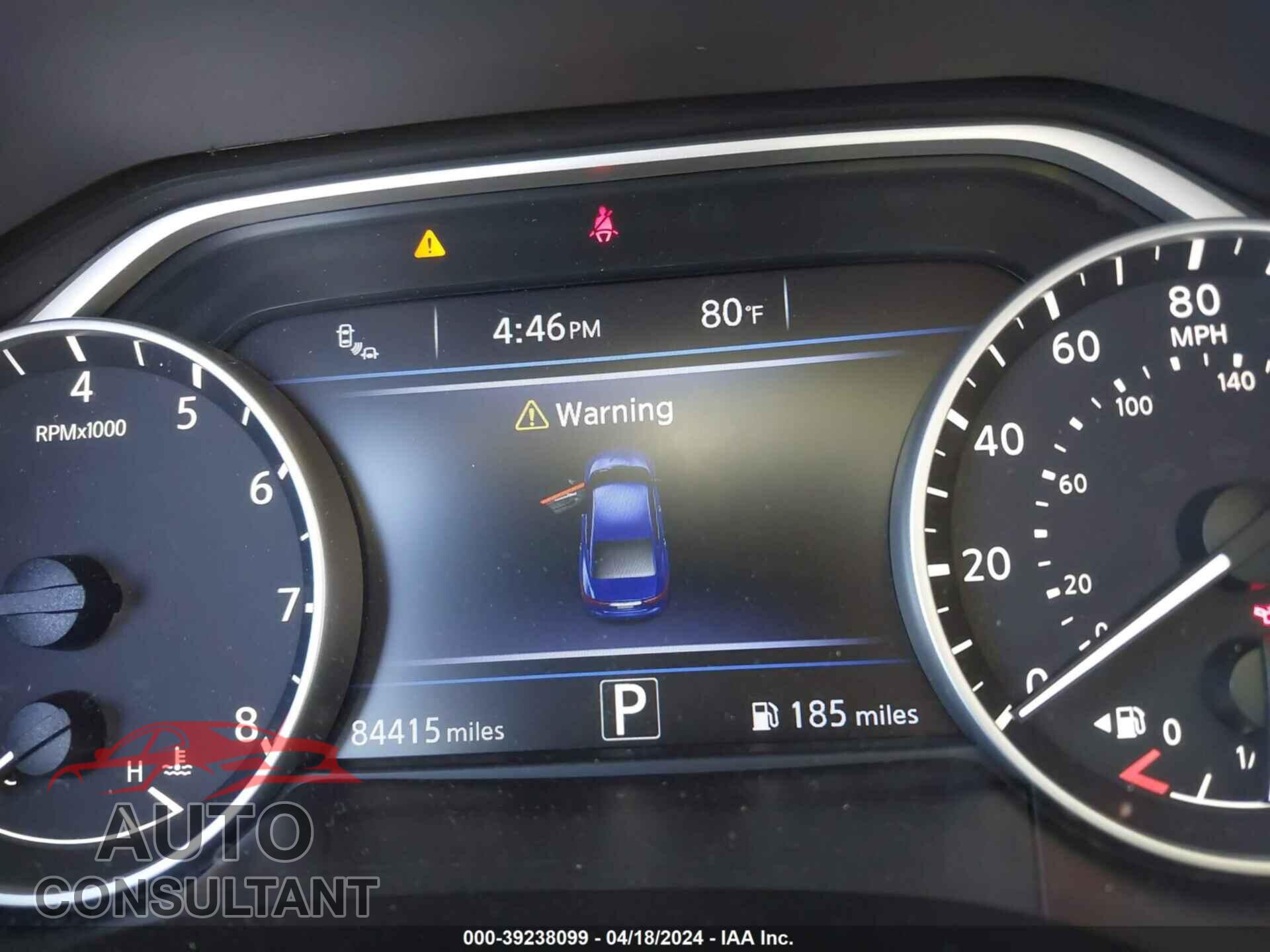 NISSAN MAXIMA 2017 - 1N4AA6AP2HC452693