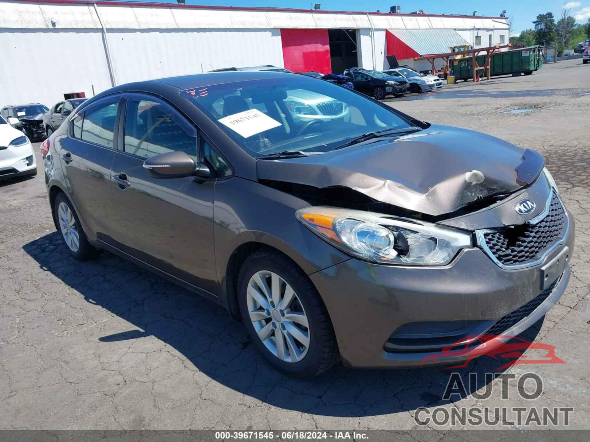 KIA FORTE 2015 - KNAFX4A66F5289975