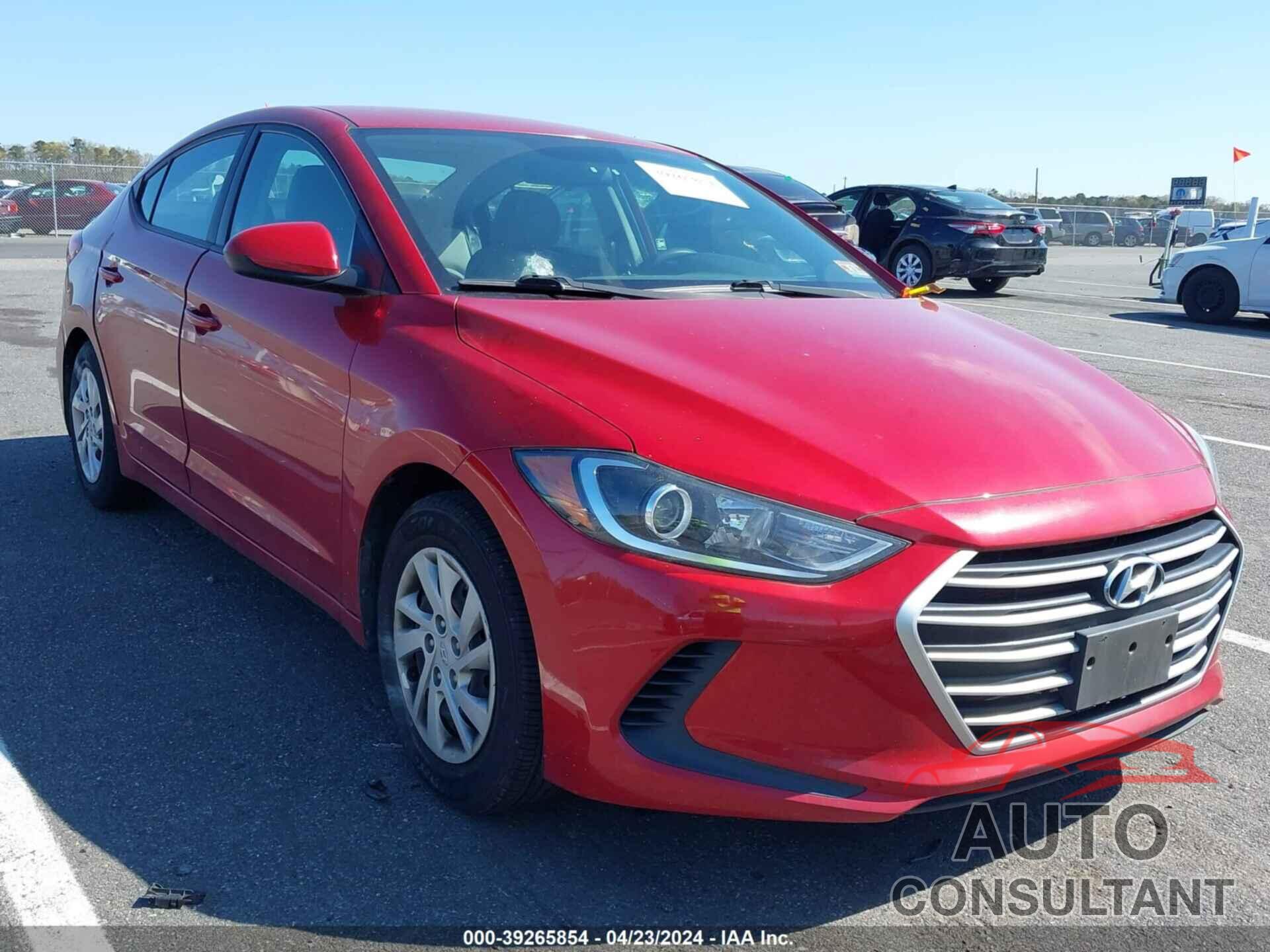 HYUNDAI ELANTRA 2017 - 5NPD74LF3HH165396