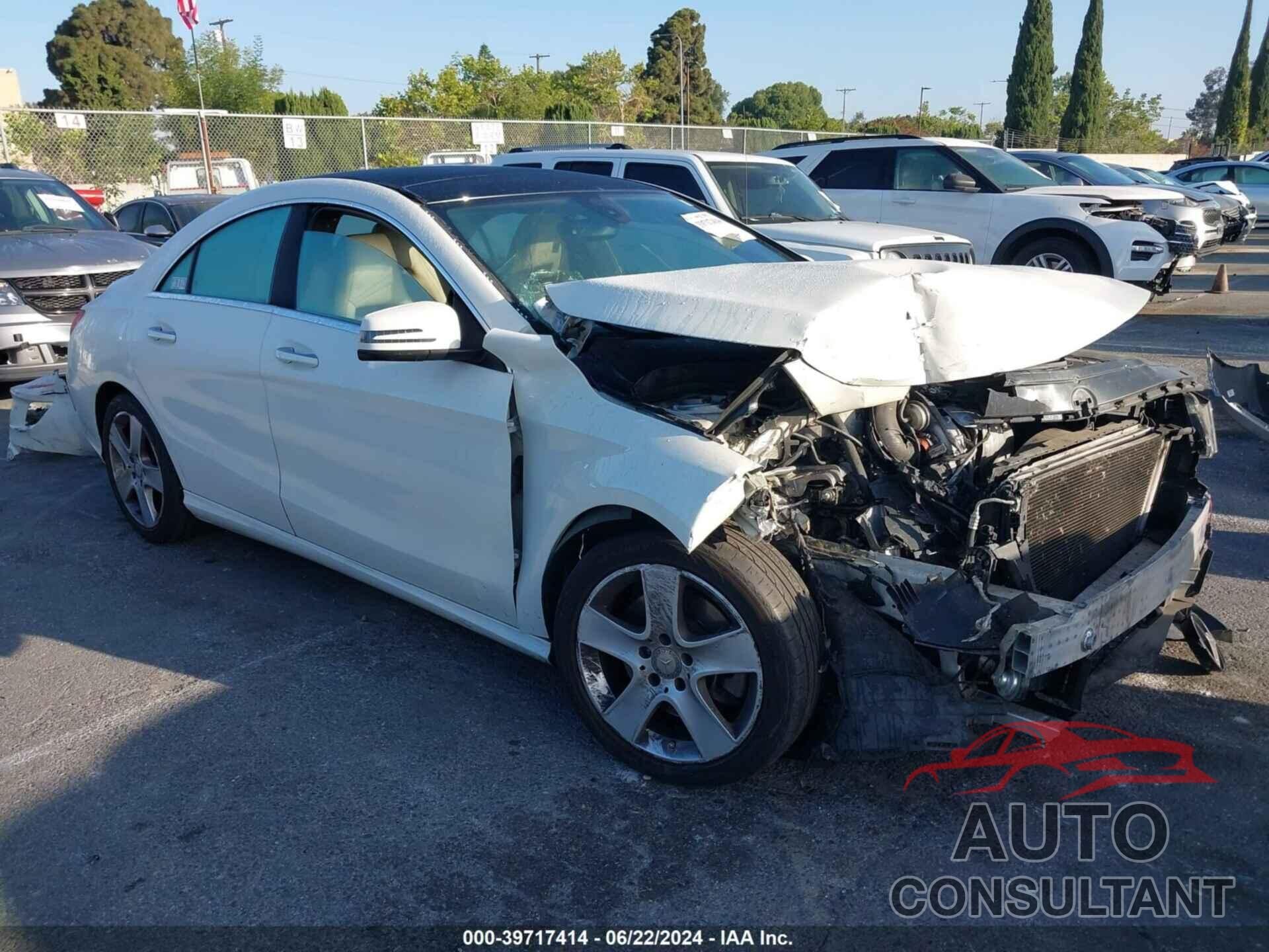 MERCEDES-BENZ CLA 250 2016 - WDDSJ4EB1GN293594