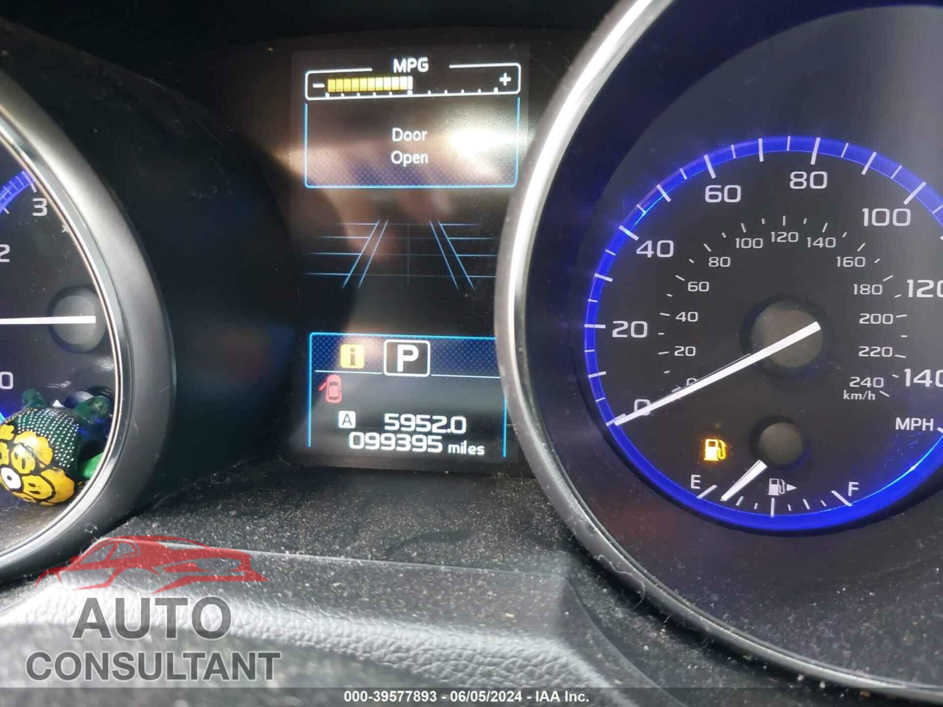 SUBARU OUTBACK 2016 - 4S4BSANC7G3309951