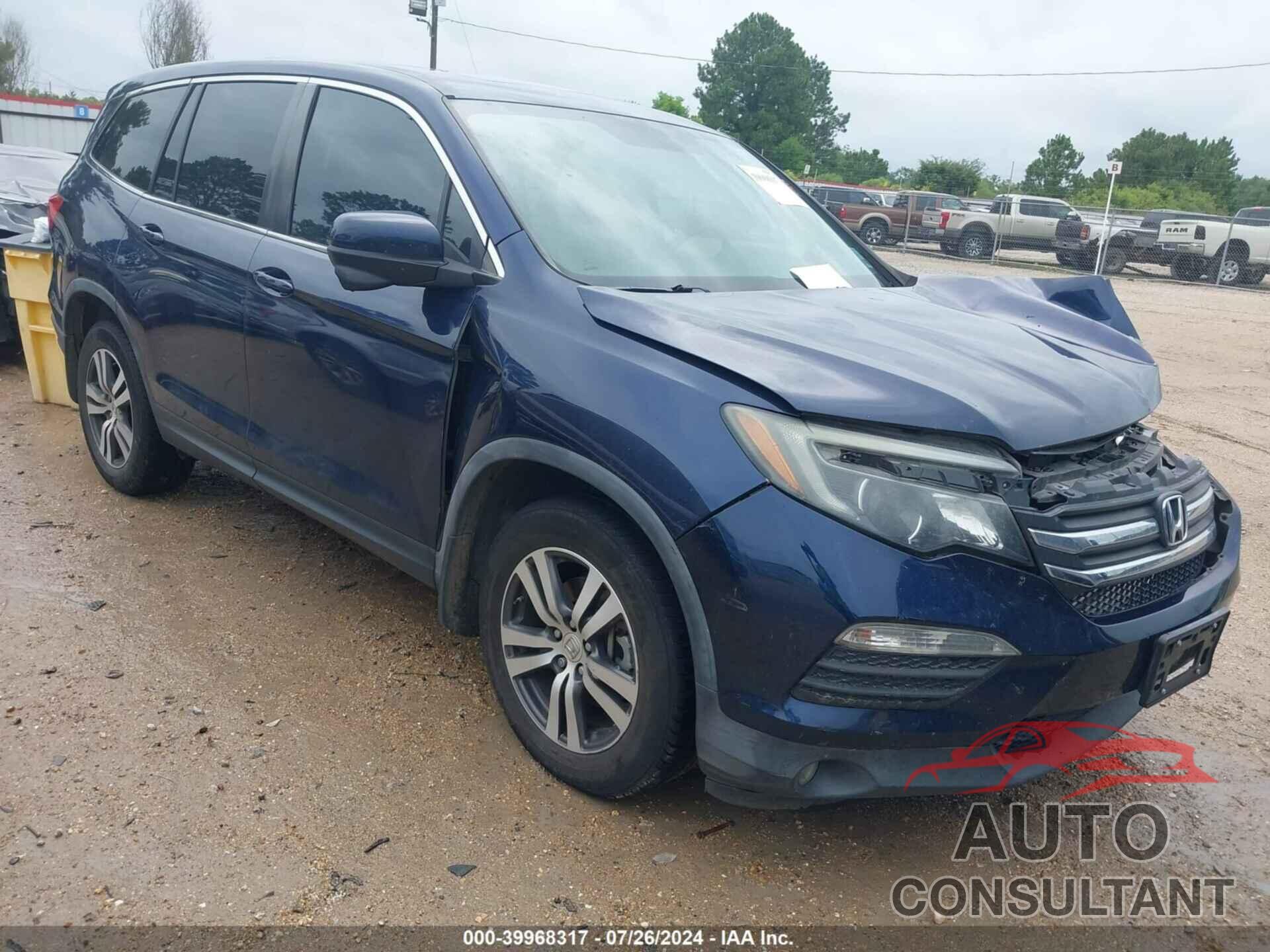 HONDA PILOT 2016 - 5FNYF5H72GB019211