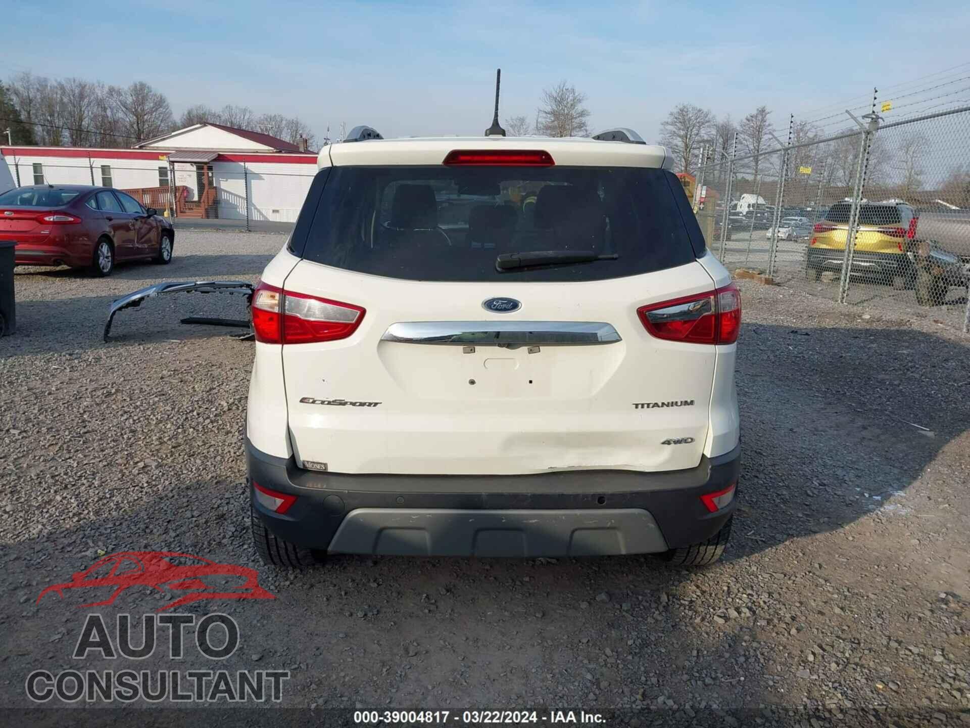 FORD ECOSPORT 2019 - MAJ6S3KL8KC268007