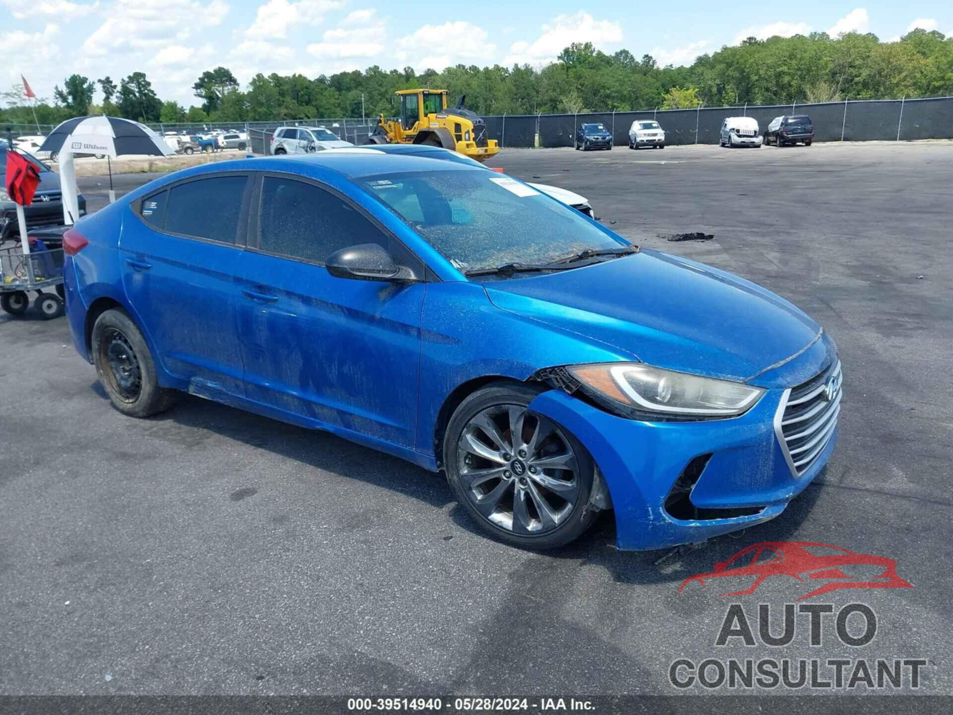 HYUNDAI ELANTRA 2017 - 5NPD74LF4HH067896