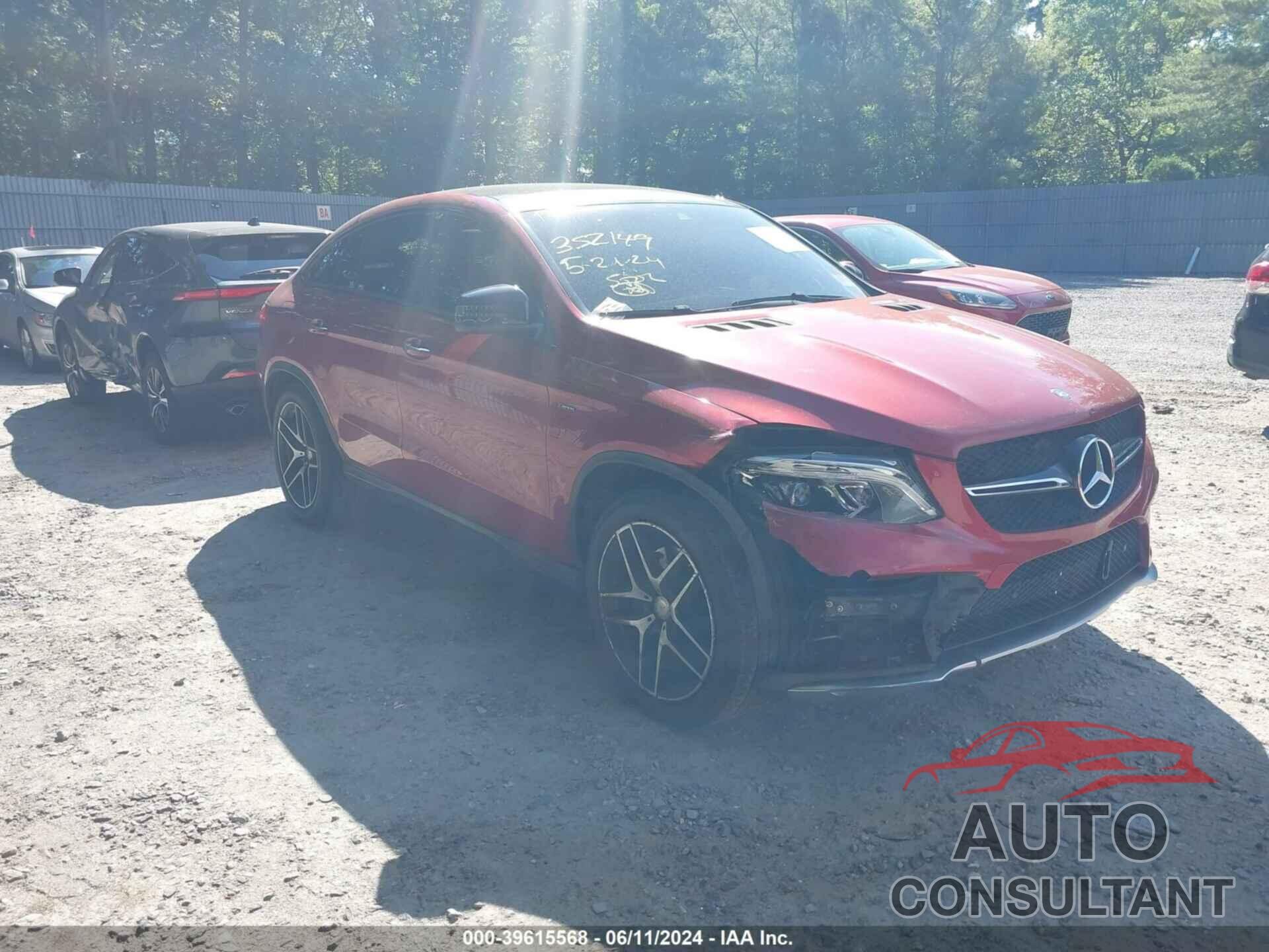 MERCEDES-BENZ GLE 450 AMG COUPE 2016 - 4JGED6EB1GA019423