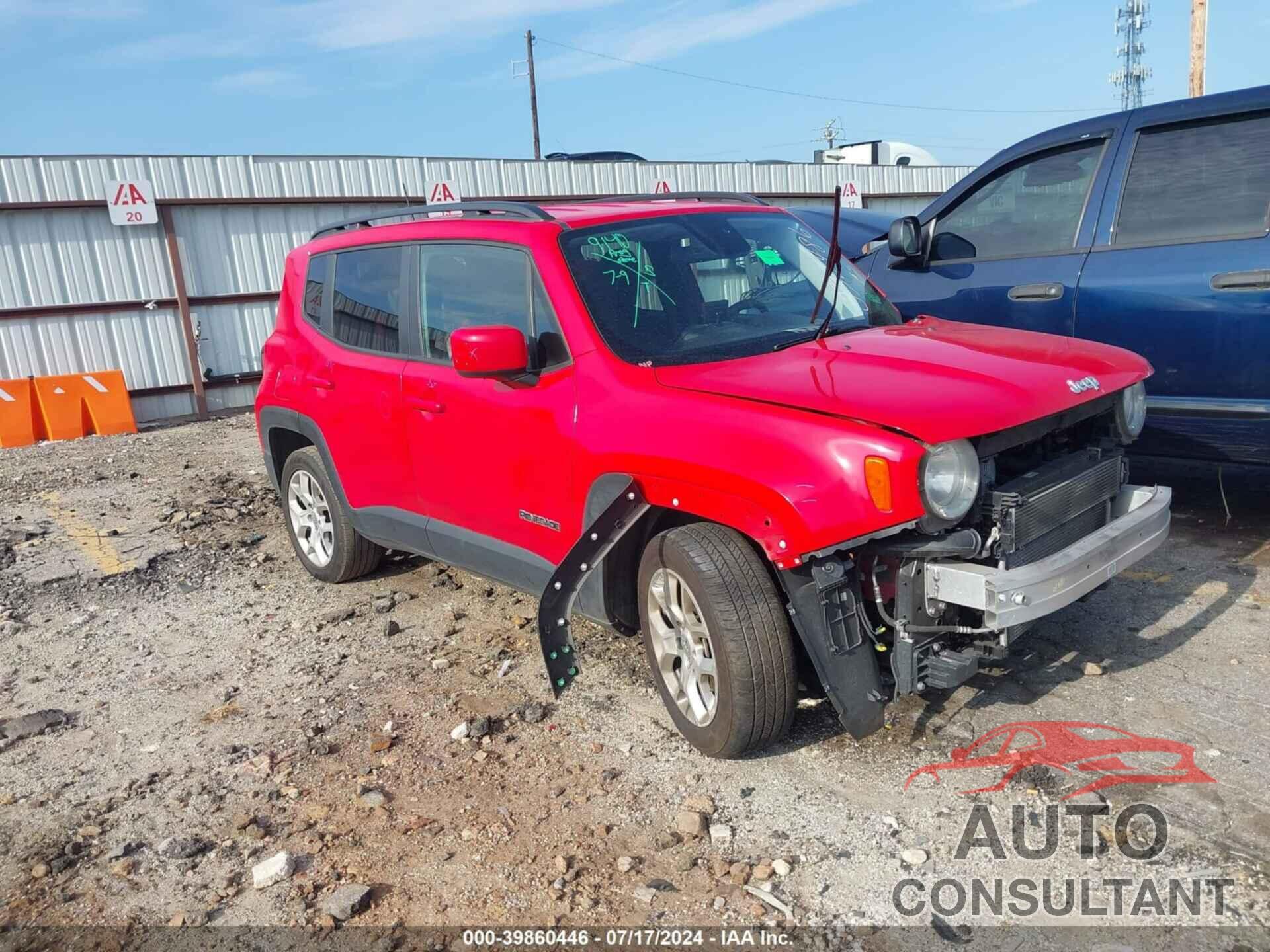 JEEP RENEGADE 2018 - ZACCJABB6JPJ38486