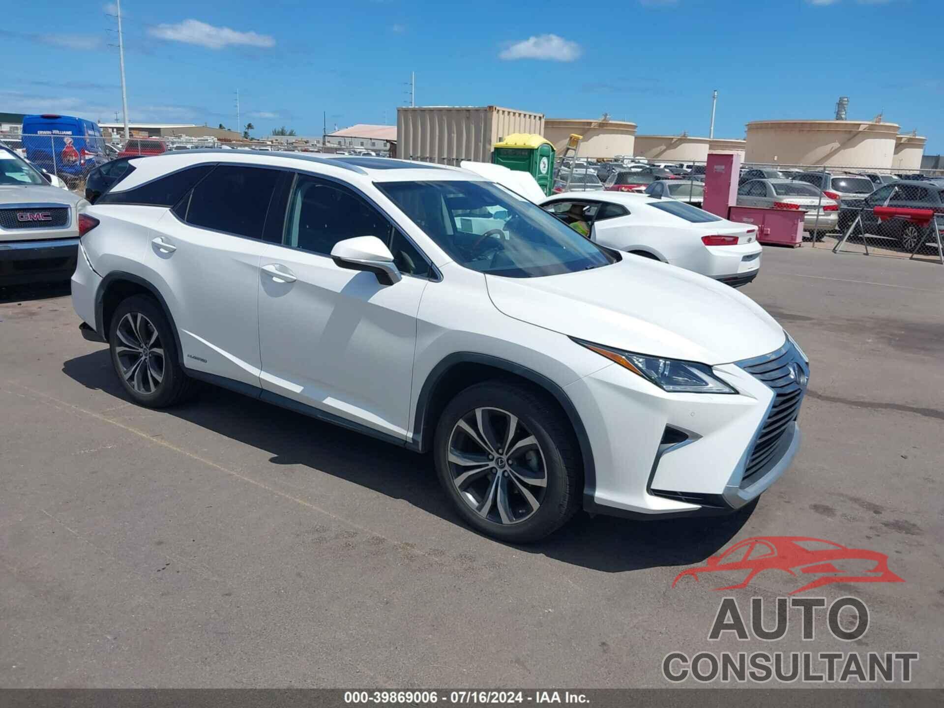 LEXUS RX 450HL 2019 - JTJDGKCA8K2007375