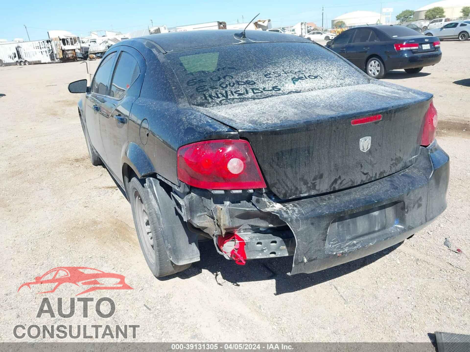 DODGE AVENGER 2013 - 1C3CDZAB2DN548083