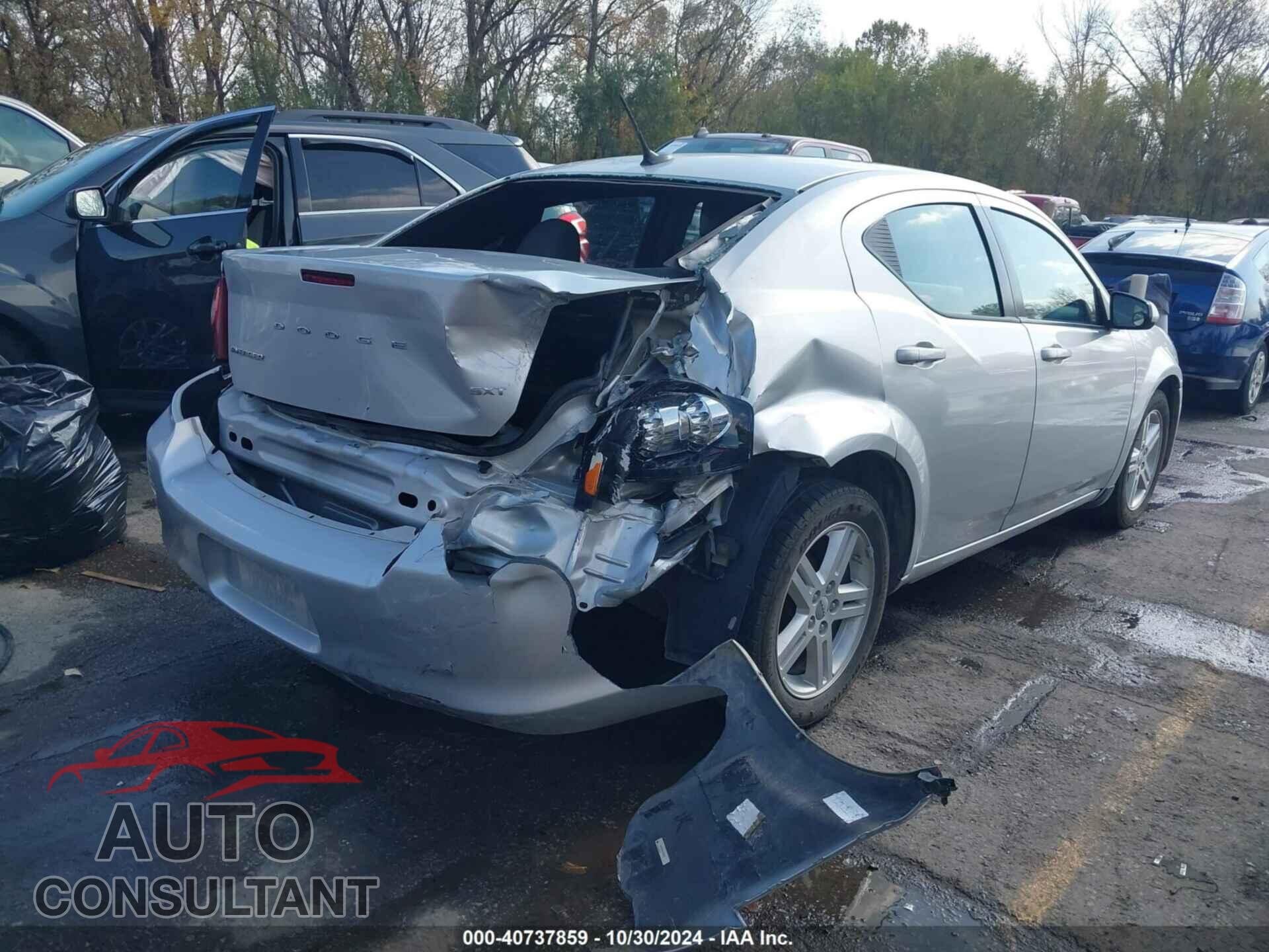 DODGE AVENGER 2012 - 1C3CDZCB2CN235224
