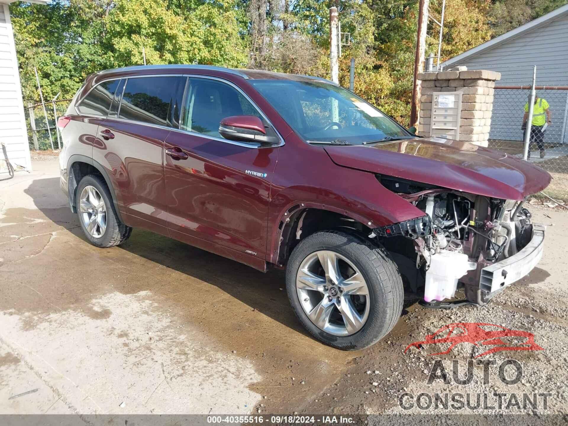 TOYOTA HIGHLANDER HYBRID 2019 - 5TDDGRFH3KS060630