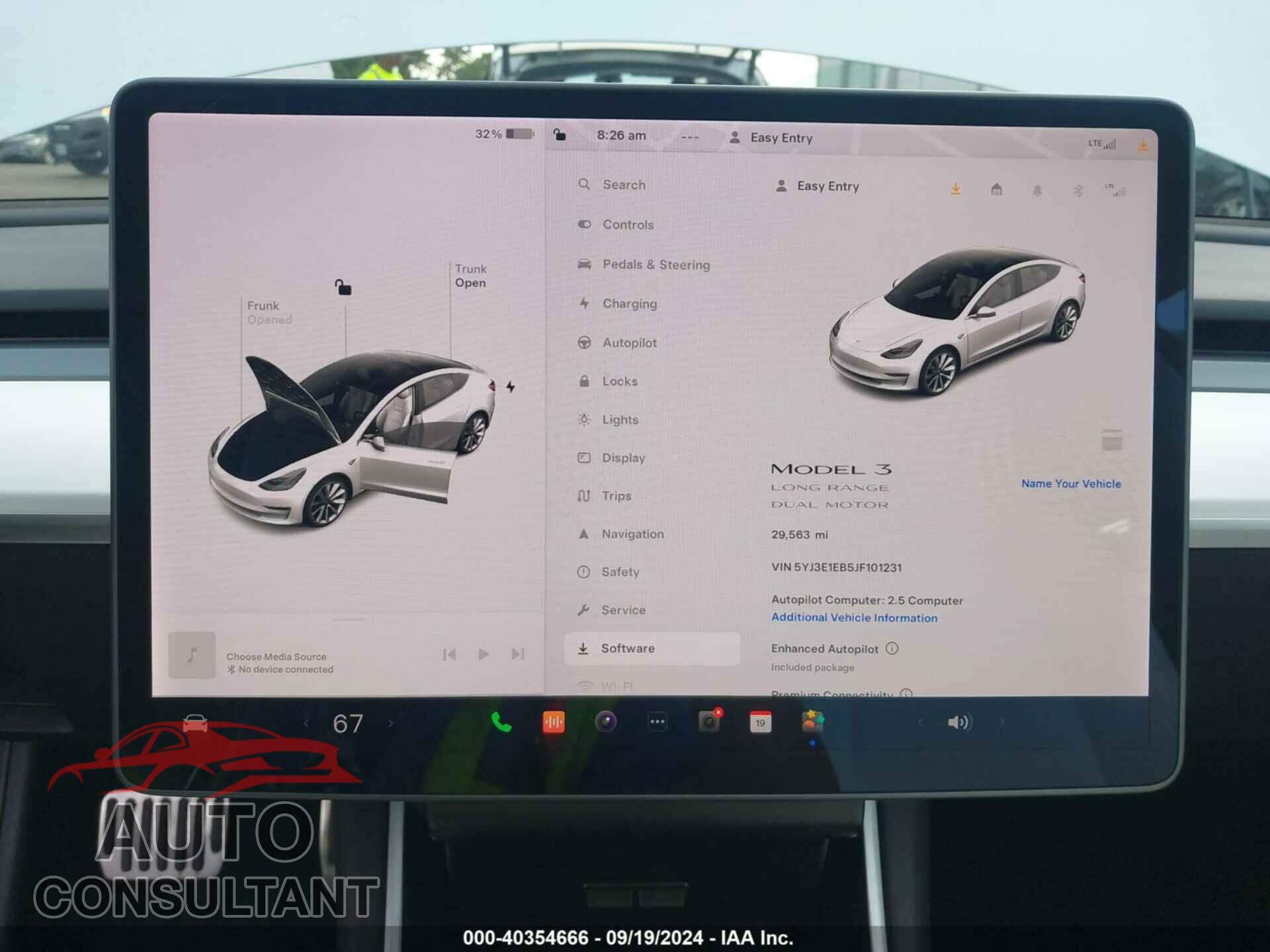 TESLA MODEL 3 2018 - 5YJ3E1EB5JF101231