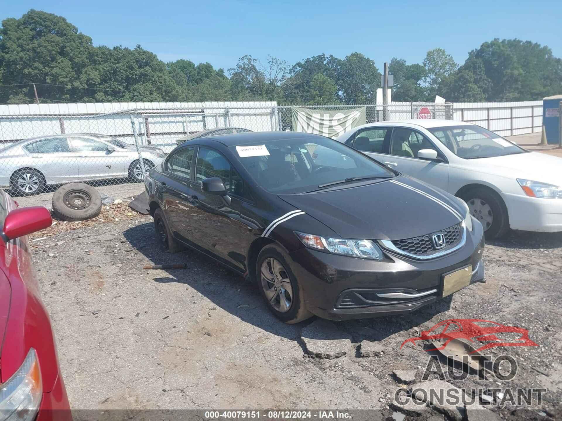 HONDA CIVIC 2013 - 19XFB2F50DE261421