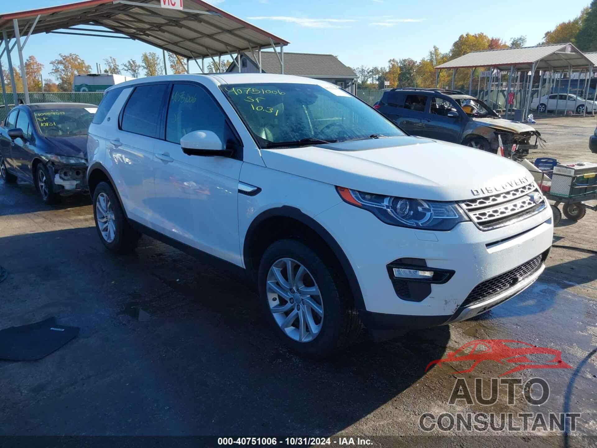 LAND ROVER DISCOVERY SPORT 2016 - SALCR2BG6GH612197