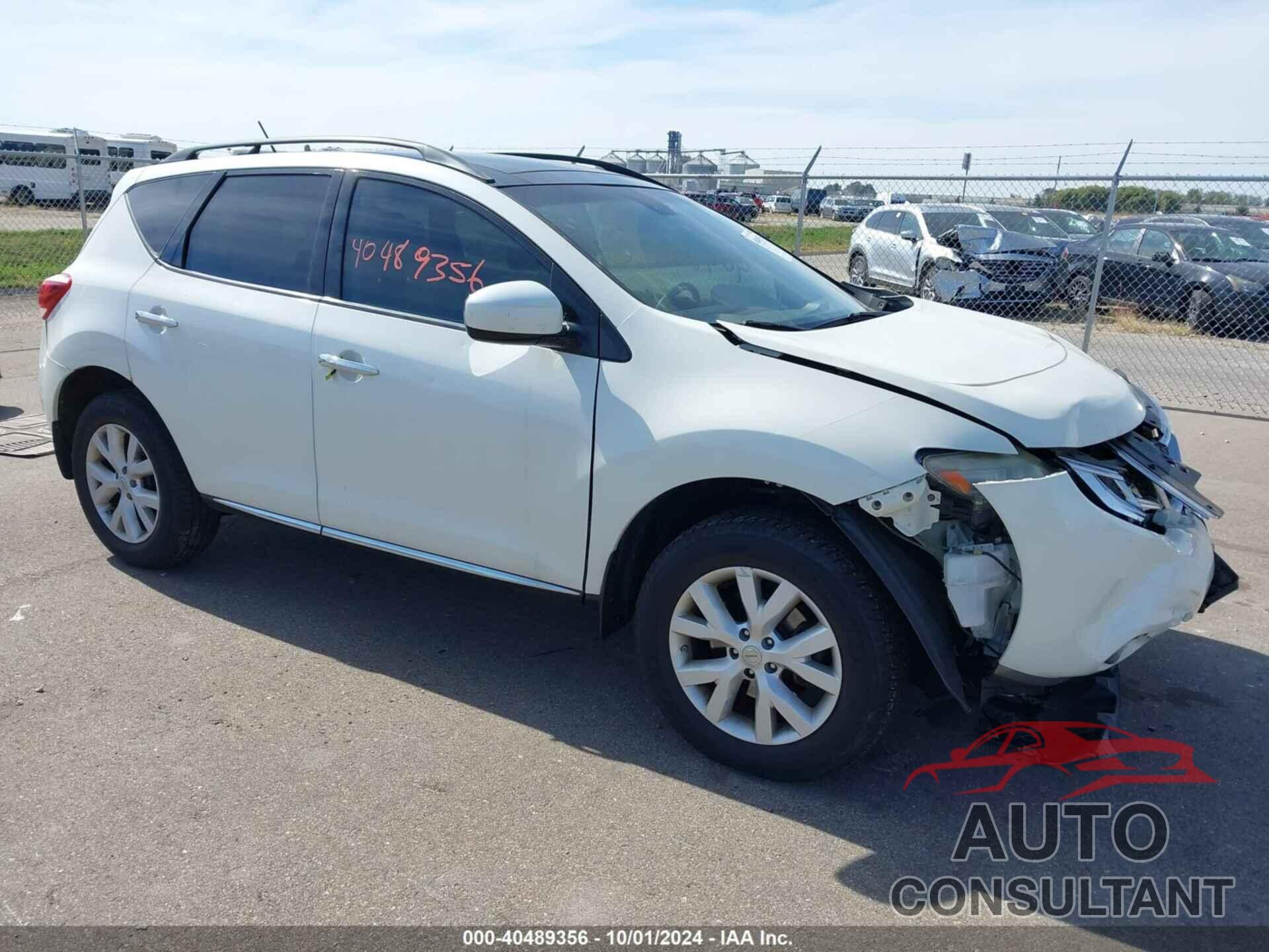 NISSAN MURANO 2011 - JN8AZ1MW1BW178745