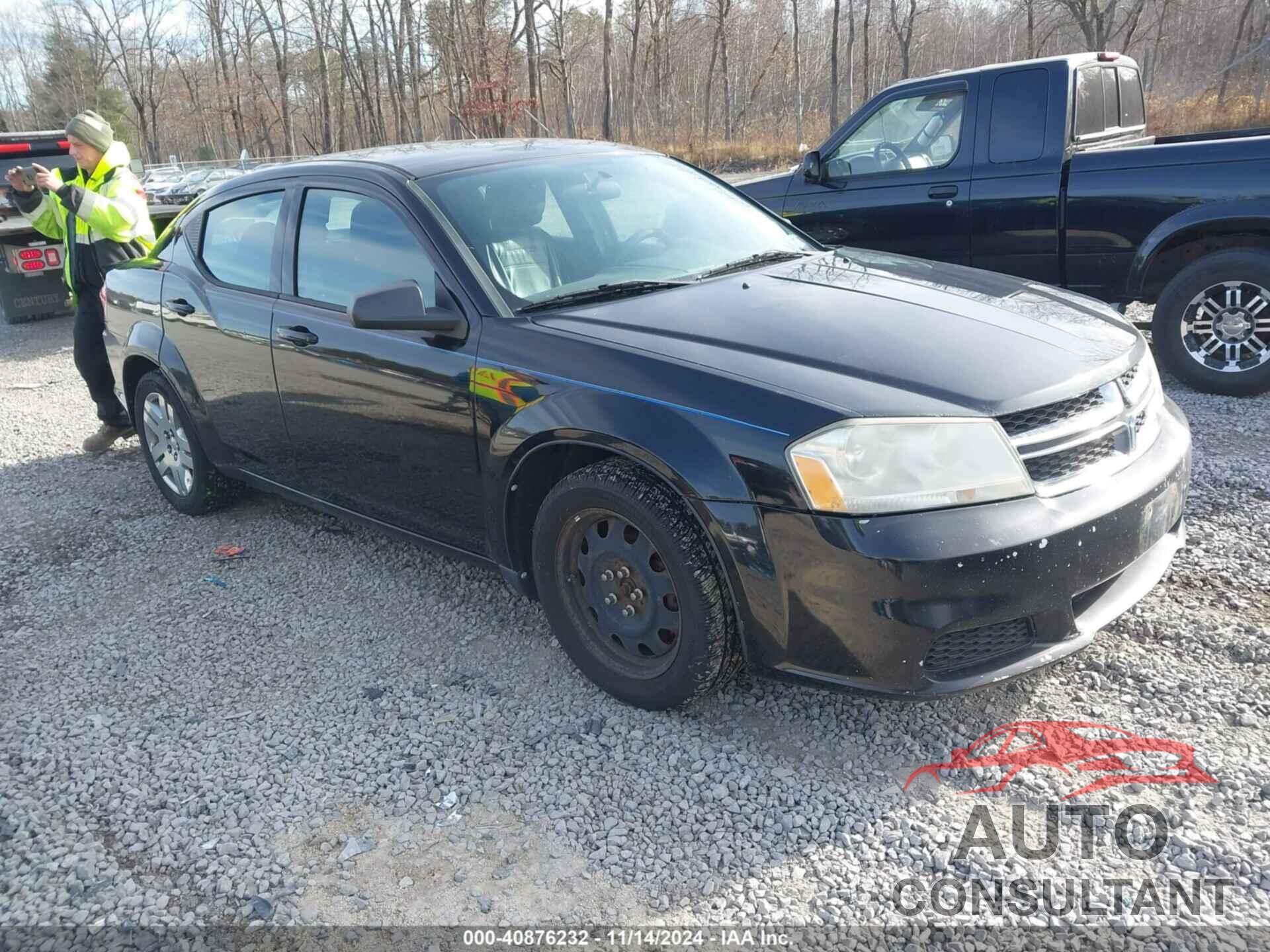 DODGE AVENGER 2013 - 1C3CDZAG1DN747802