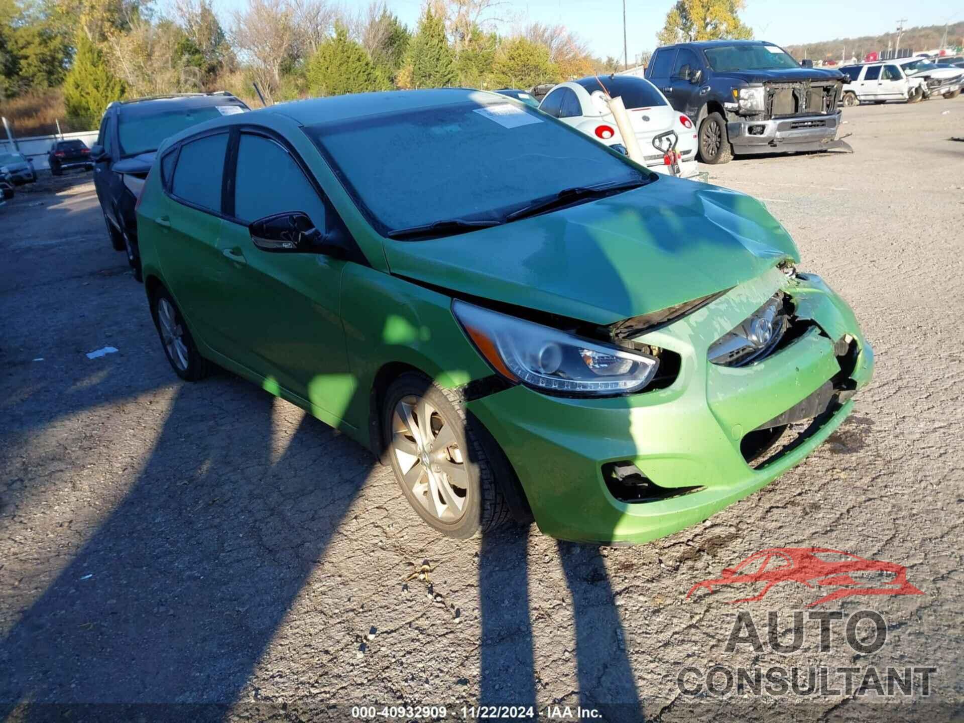 HYUNDAI ACCENT 2014 - KMHCU5AE3EU167635