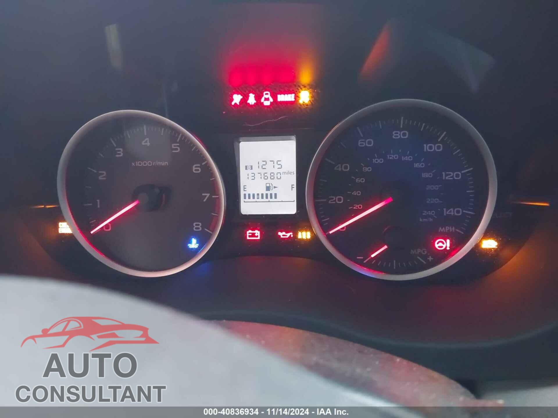 SUBARU FORESTER 2014 - JF2SJAAC0EG409992