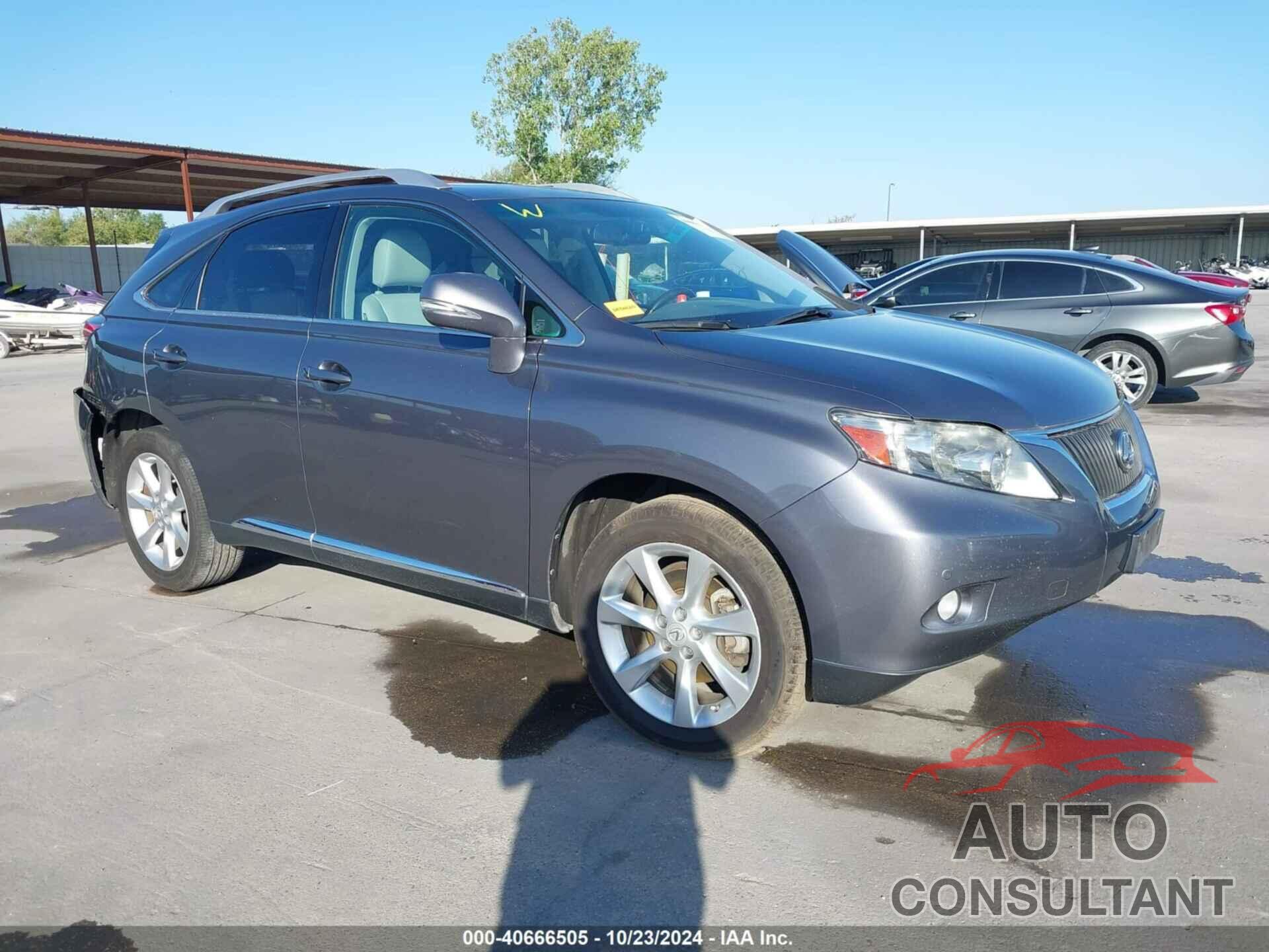 LEXUS RX 350 2012 - JTJZK1BA9C2413084