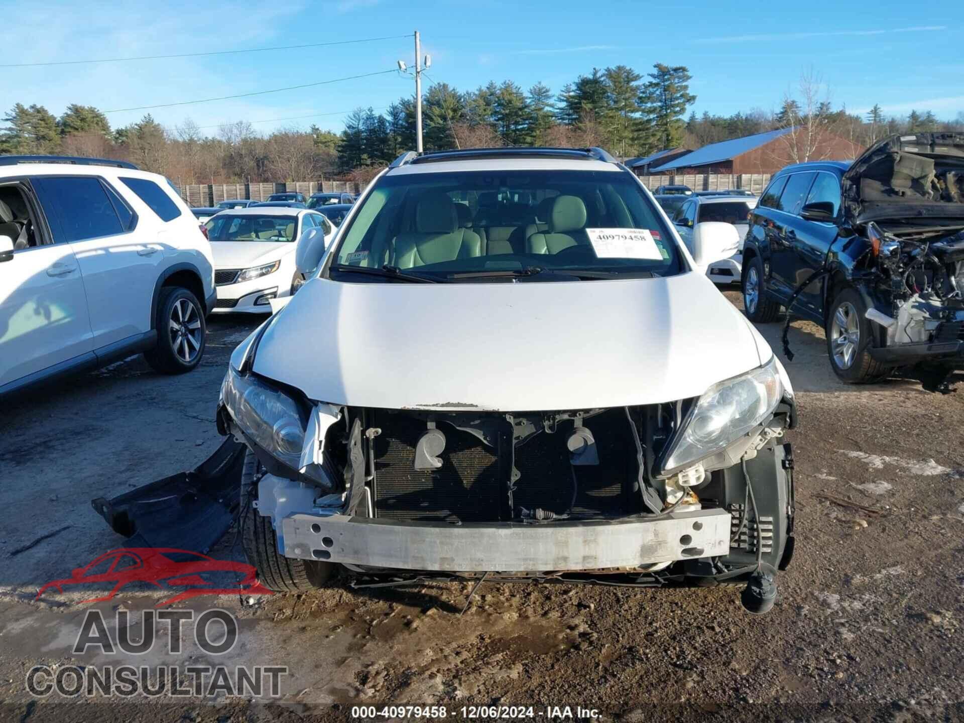 LEXUS RX 350 2012 - 2T2BK1BA6CC148416