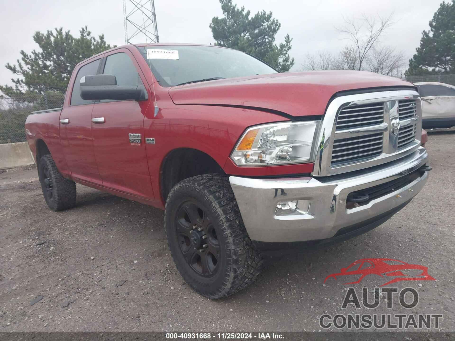 DODGE RAM 2500 2010 - 3D7TT2CT5AG191035