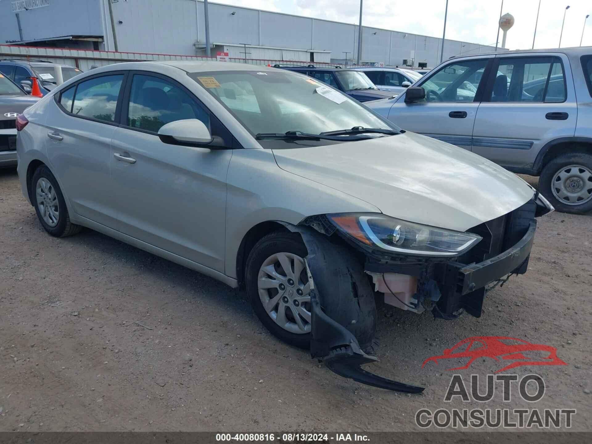 HYUNDAI ELANTRA 2017 - KMHD74LF4HU072081