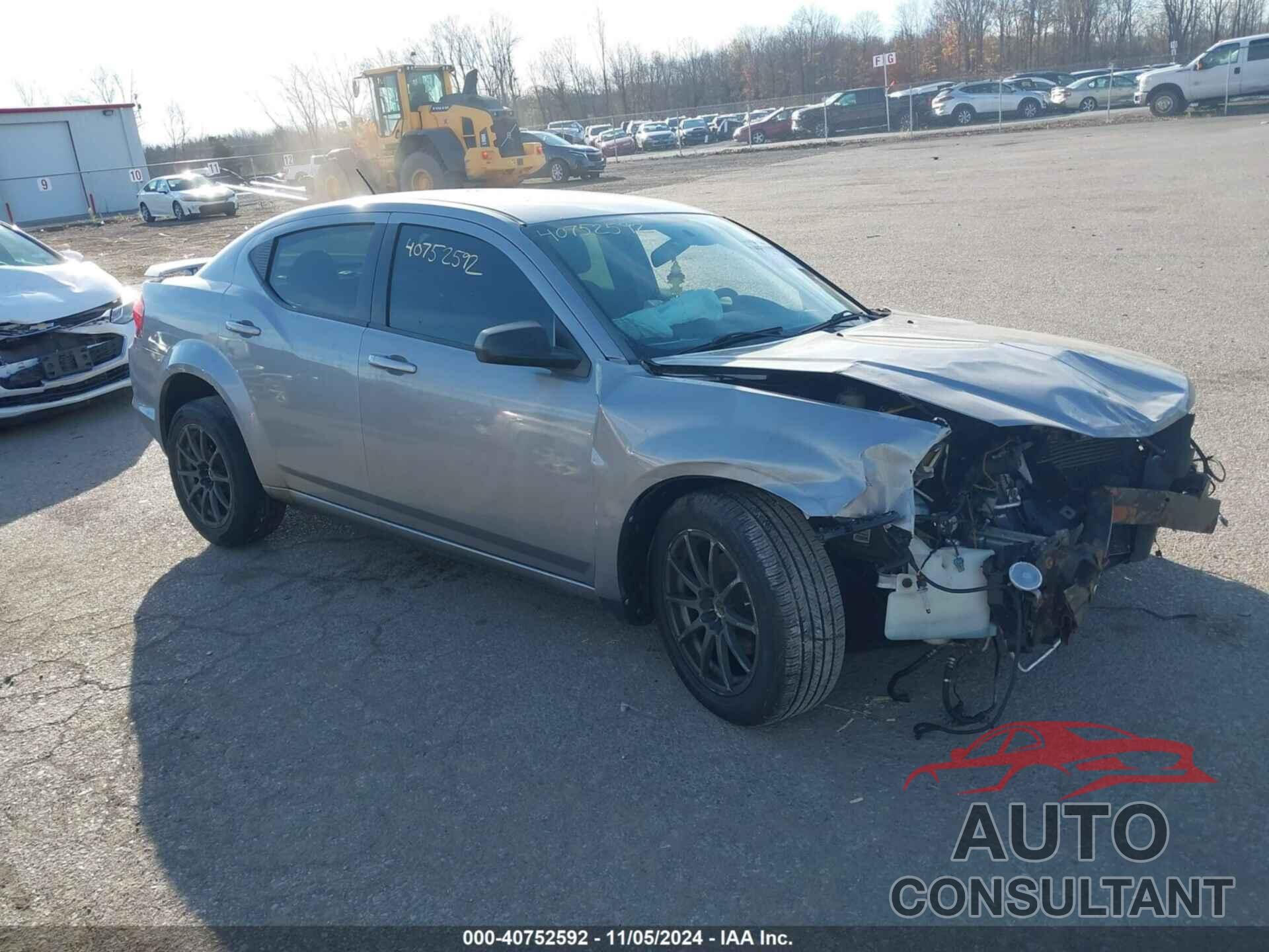 DODGE AVENGER 2013 - 1C3CDZAG5DN771522