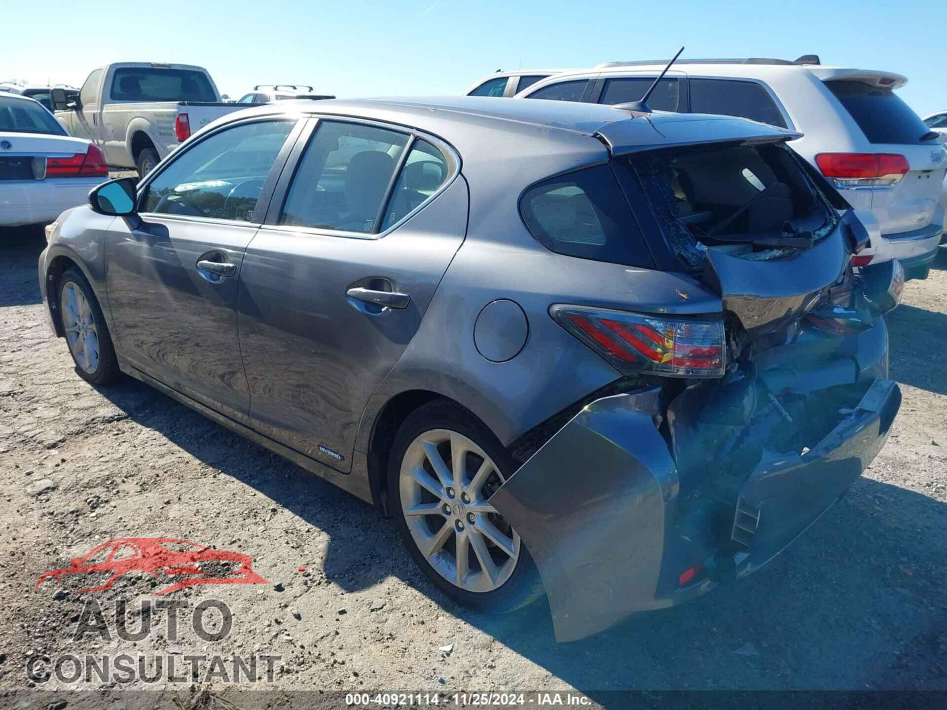 LEXUS CT 200H 2012 - JTHKD5BH6C2118574