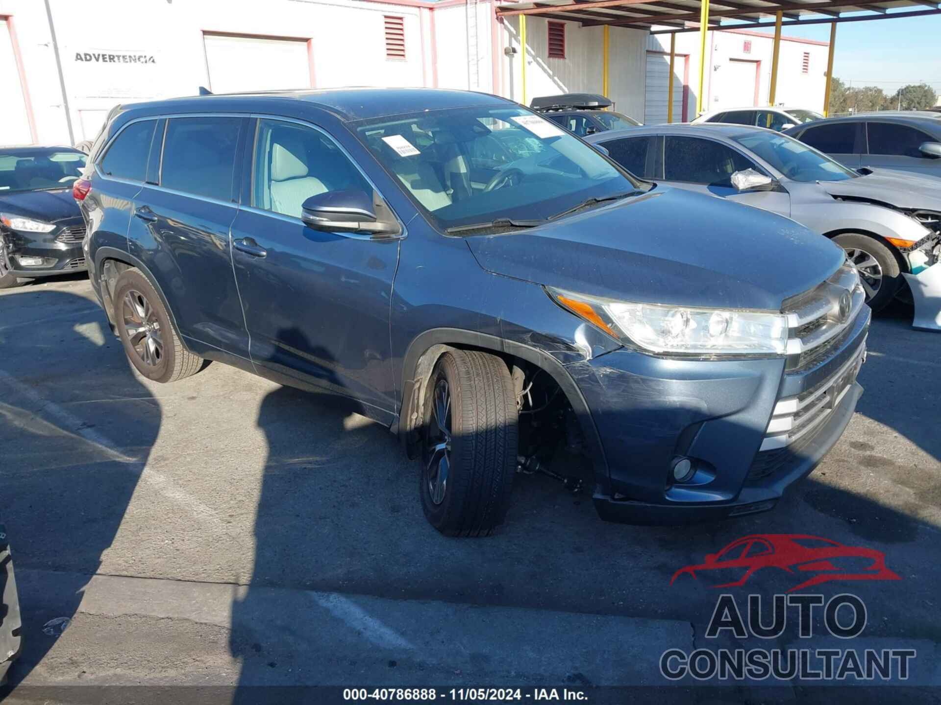 TOYOTA HIGHLANDER 2017 - 5TDZZRFH6HS234019