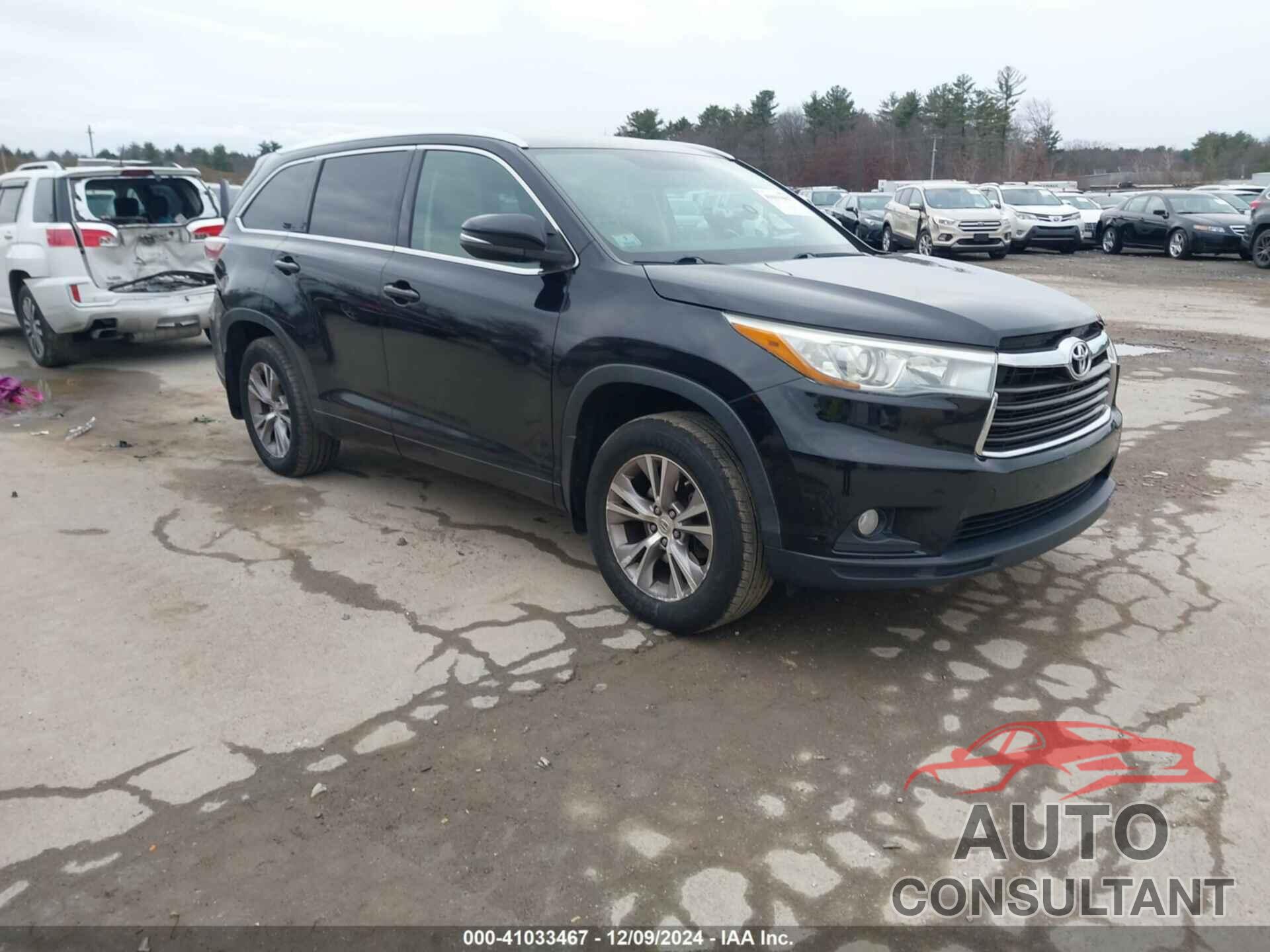 TOYOTA HIGHLANDER 2015 - 5TDJKRFH9FS180701
