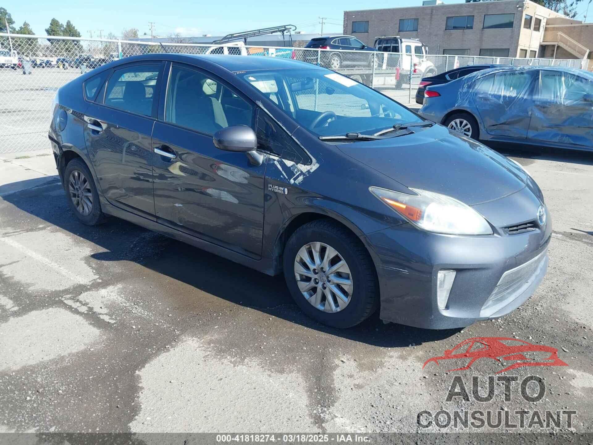 TOYOTA PRIUS PLUG-IN 2012 - JTDKN3DP8C3021300