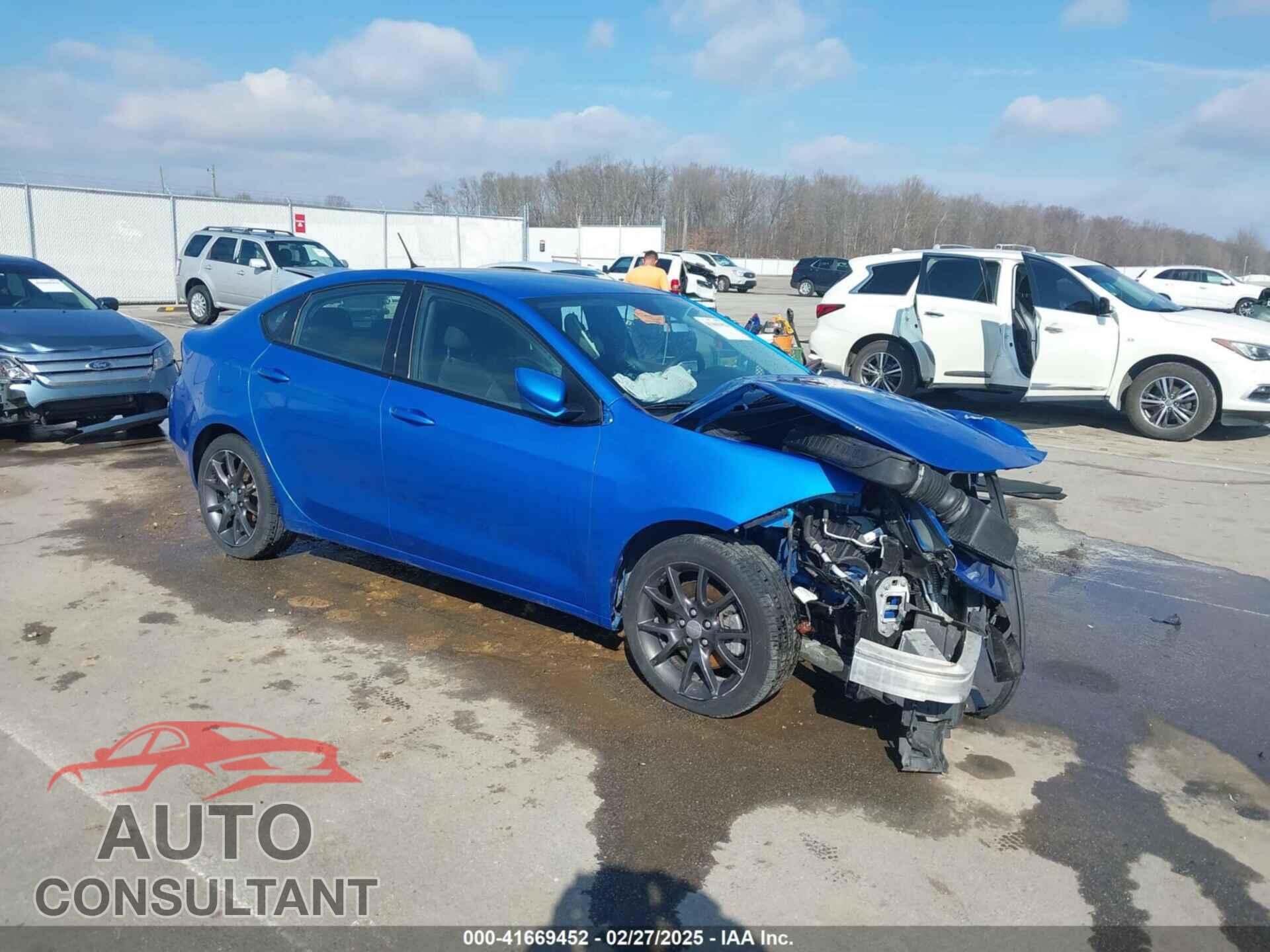 DODGE DART 2016 - 1C3CDFAA9GD533547