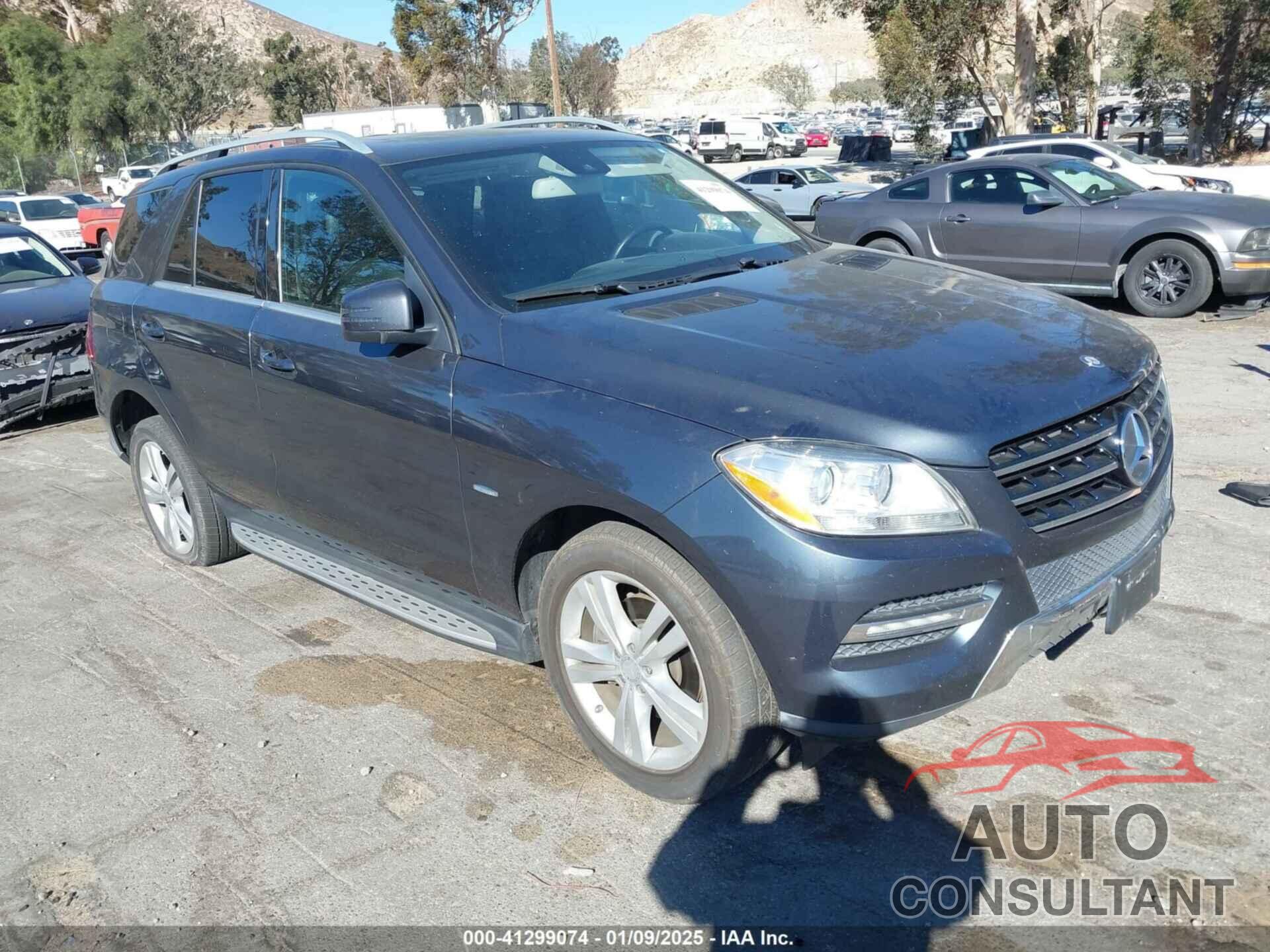 MERCEDES-BENZ ML 350 BLUETEC 2012 - 4JGDA2EB4CA015020