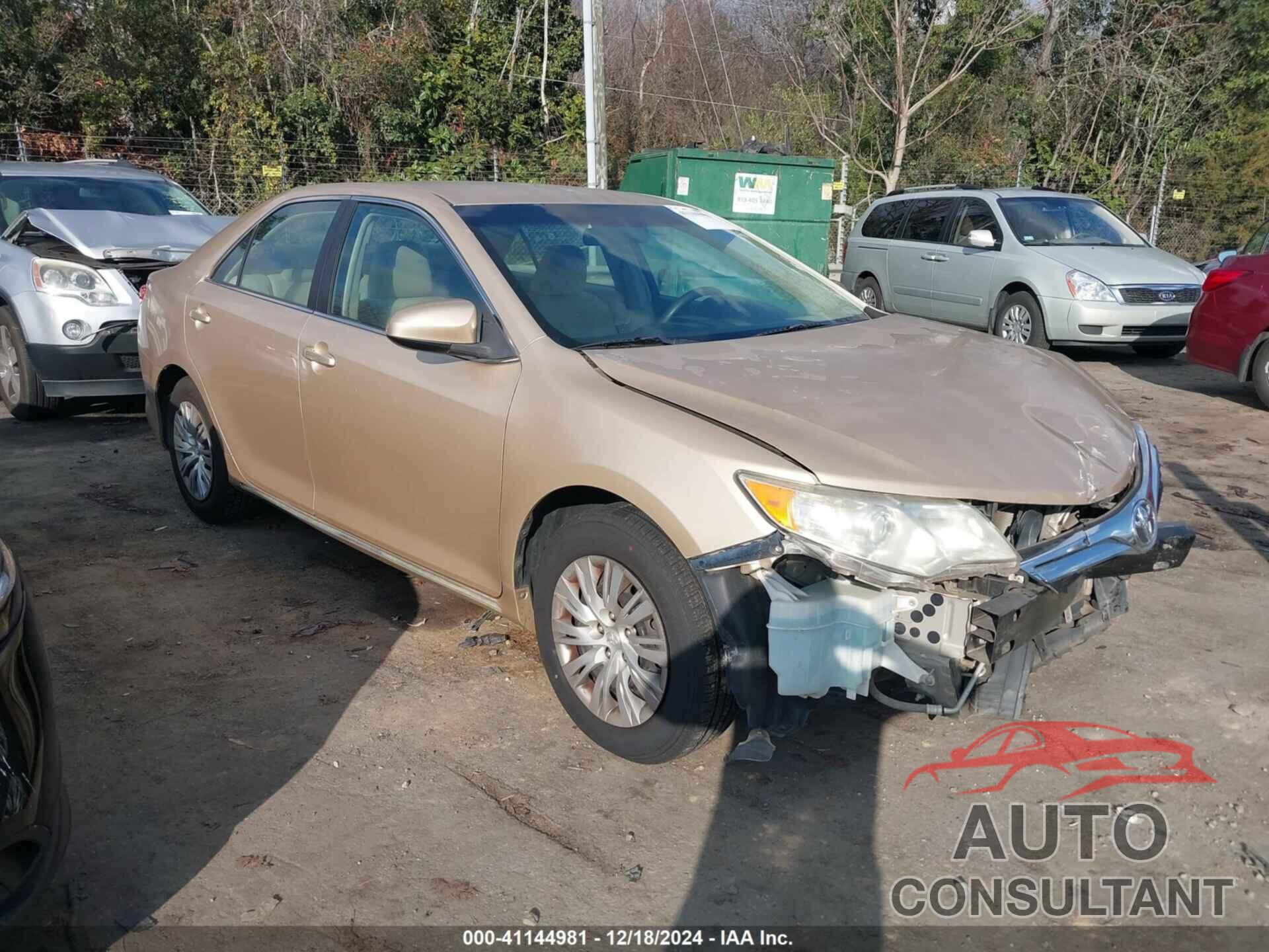 TOYOTA CAMRY 2012 - 4T1BF1FK5CU081866