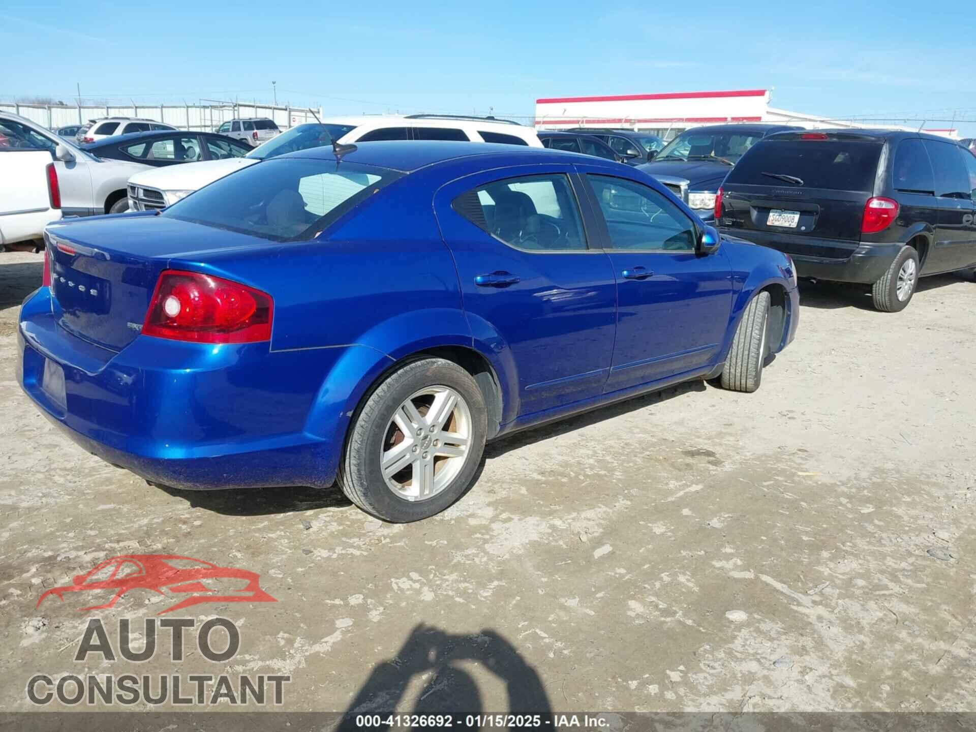 DODGE AVENGER 2013 - 1C3CDZCB7DN562798