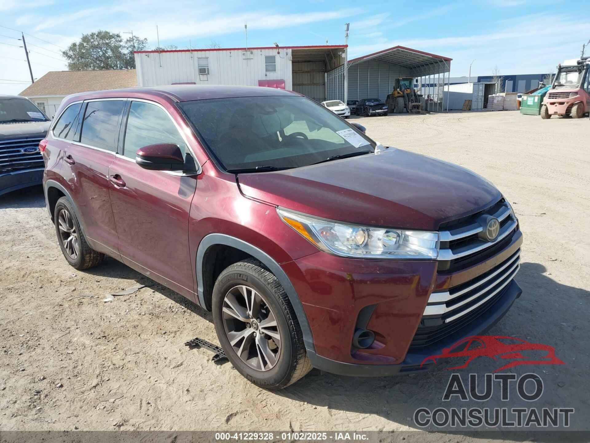 TOYOTA HIGHLANDER 2018 - 5TDZZRFH8JS251877