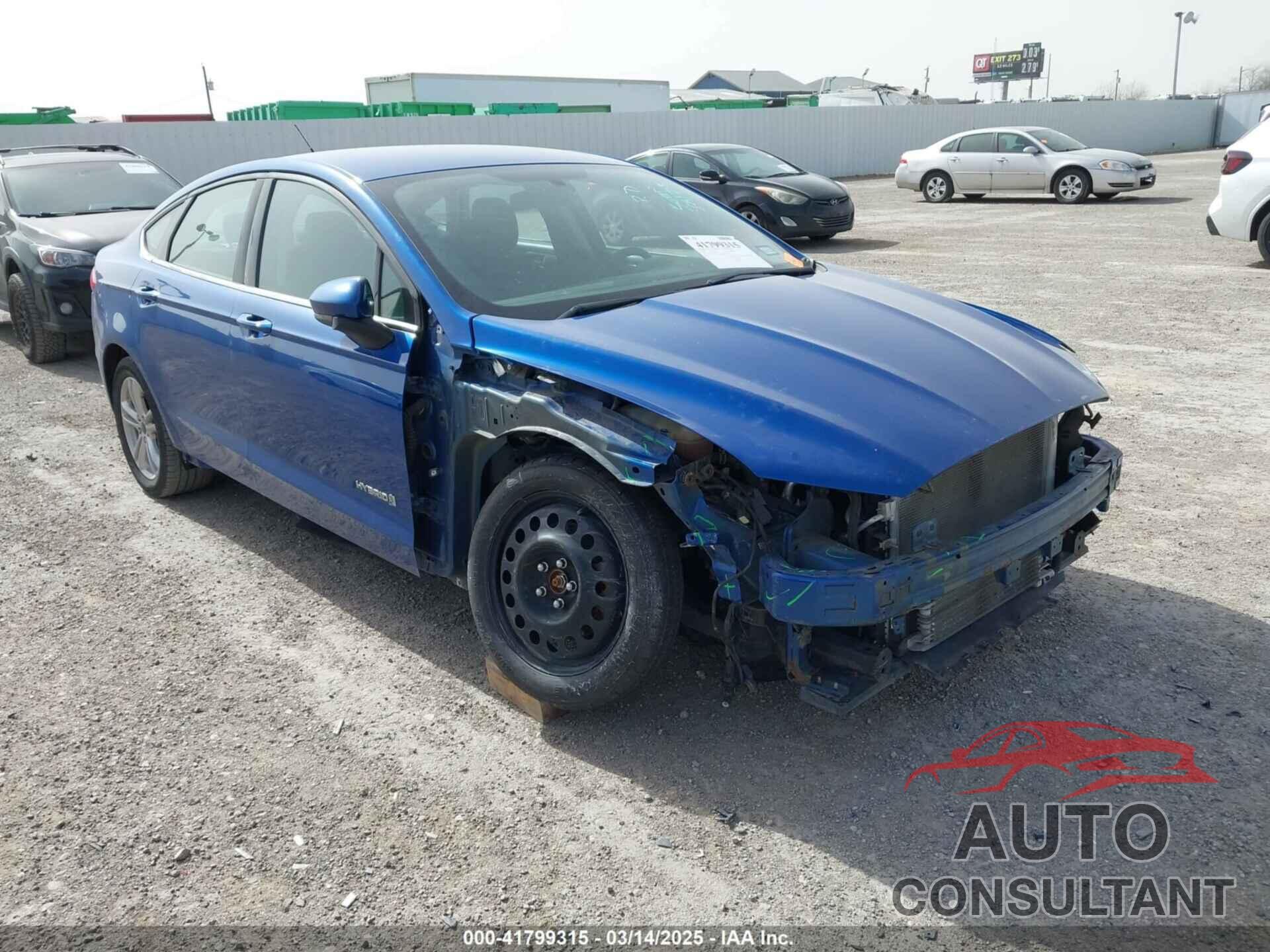 FORD FUSION HYBRID 2018 - 3FA6P0LU5JR153601