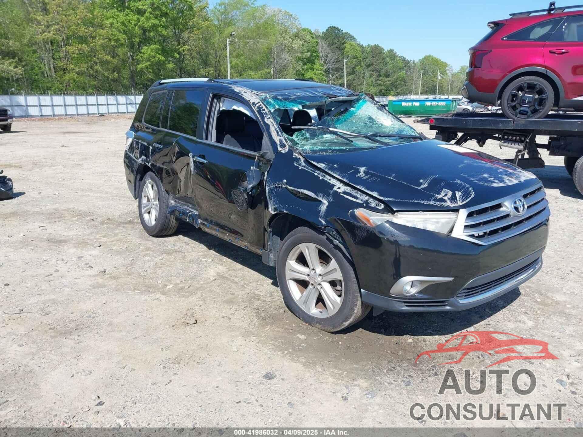 TOYOTA HIGHLANDER 2013 - 5TDYK3EH7DS124671