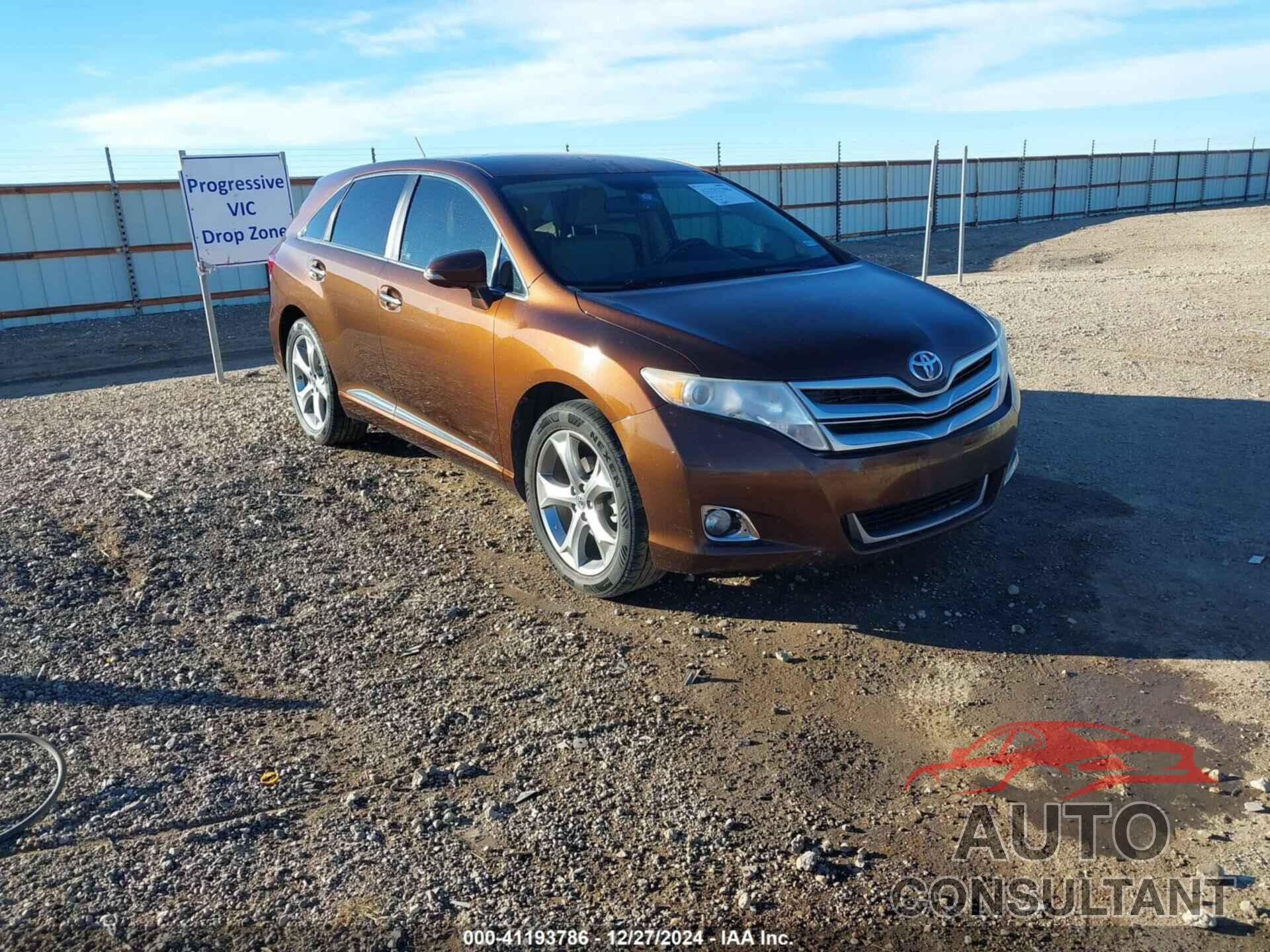 TOYOTA VENZA 2013 - 4T3ZK3BB2DU061899