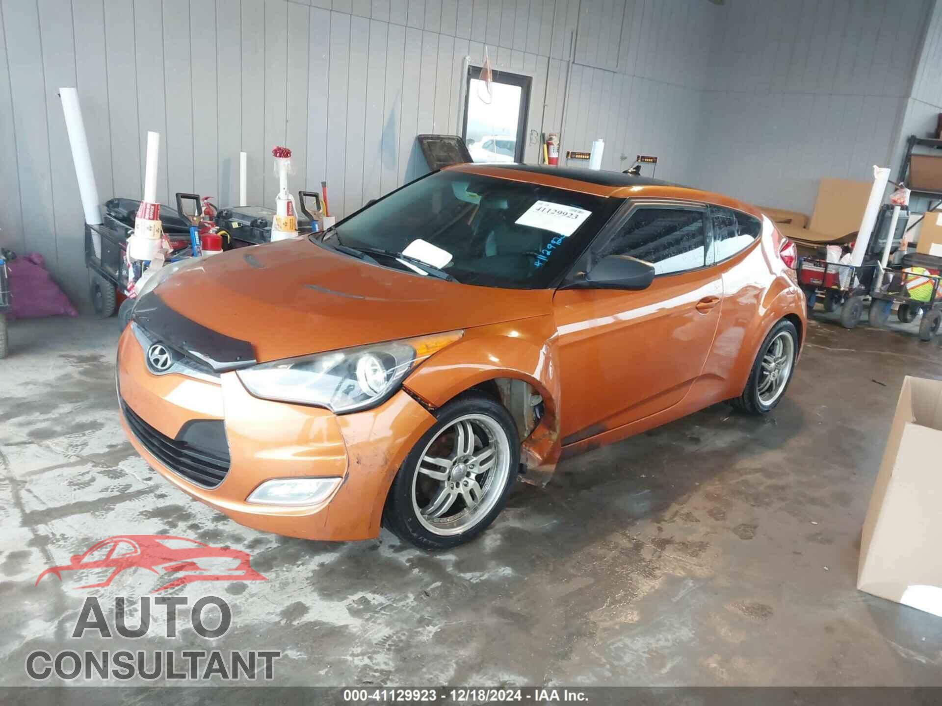 HYUNDAI VELOSTER 2012 - KMHTC6AD9CU022421