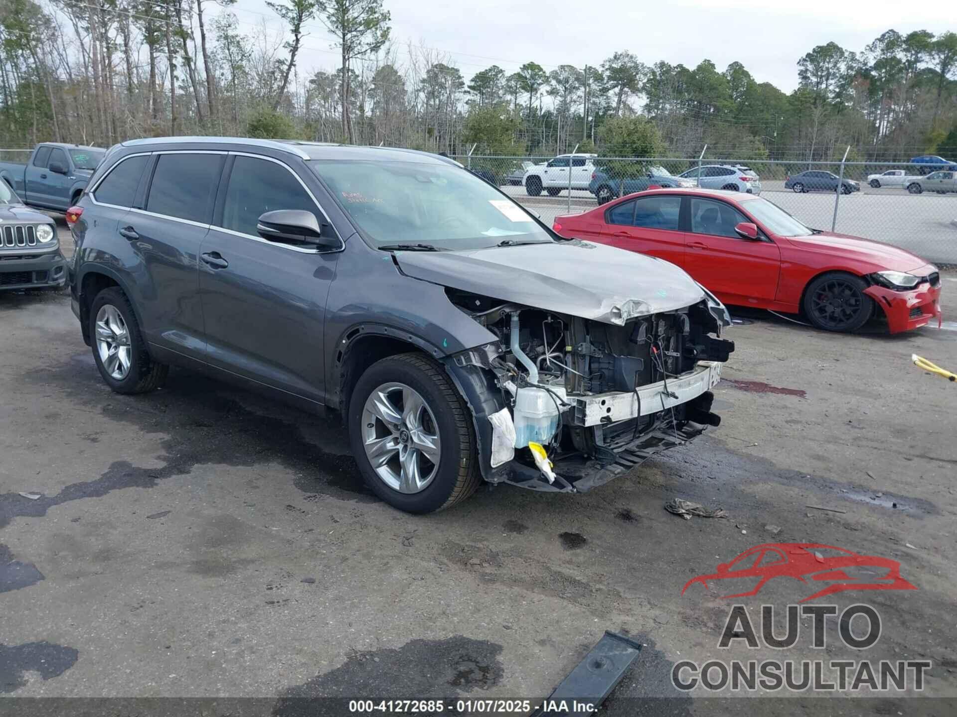 TOYOTA HIGHLANDER 2017 - 5TDYZRFH6HS233870