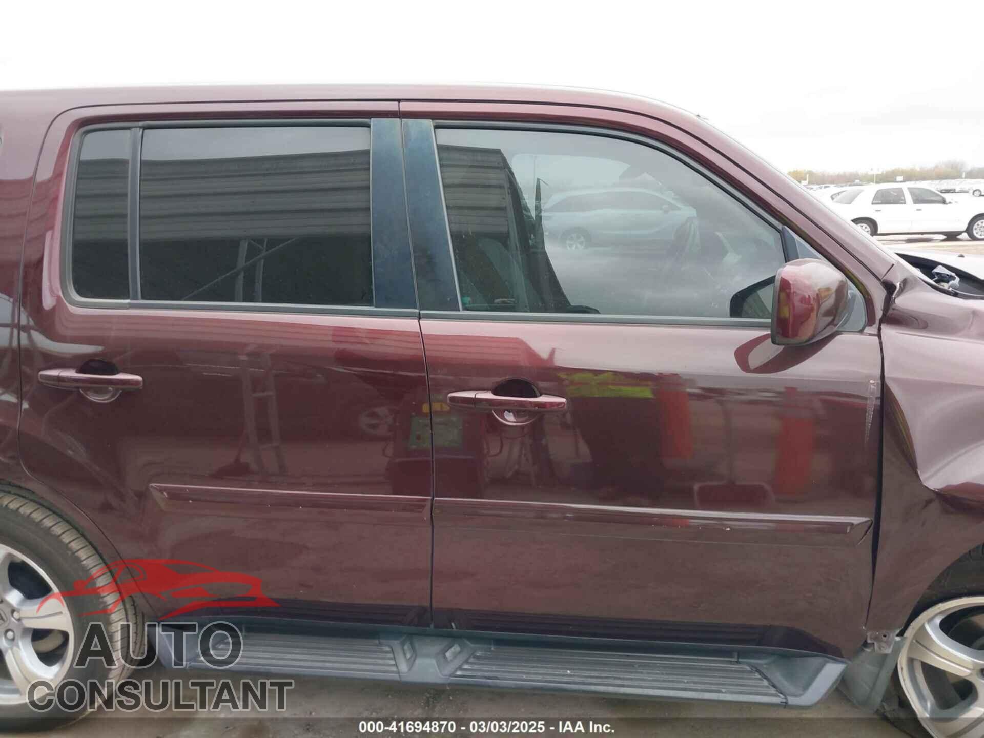 HONDA PILOT 2012 - 5FNYF3H56CB018706